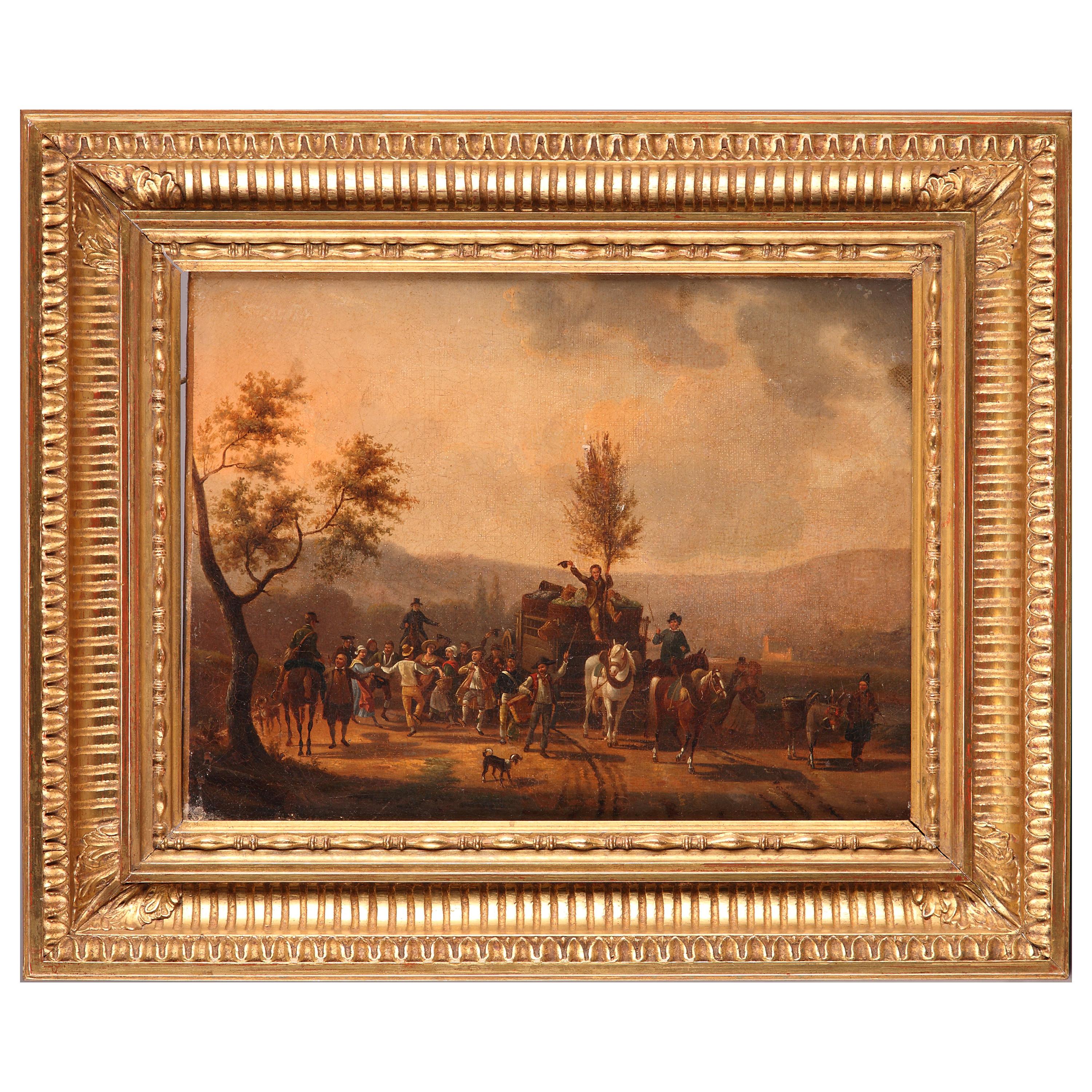"Back From the Fair" Attributed to J.F. Demay, France, 2nd quarter of the 19th C For Sale