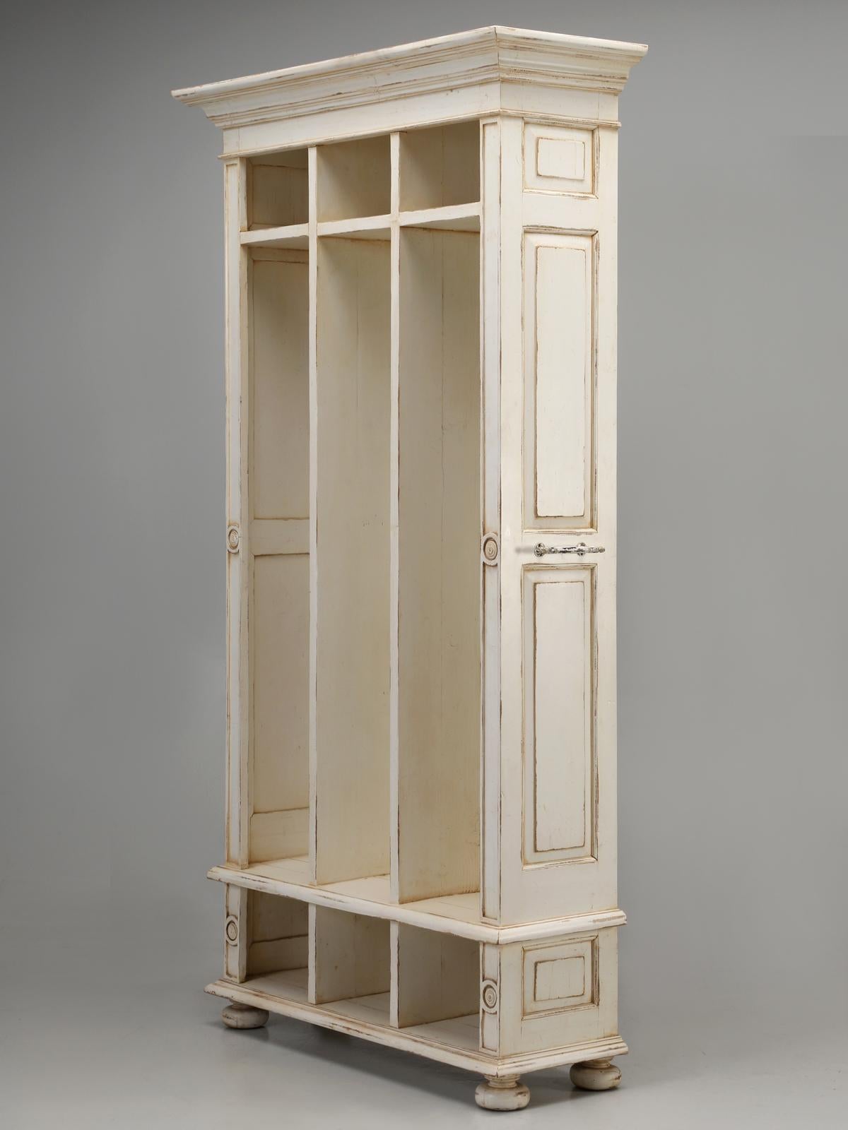 Back Hall Coat, Hat and Shoe Cubby Hole Cabinet, with Hanging Hooks 7