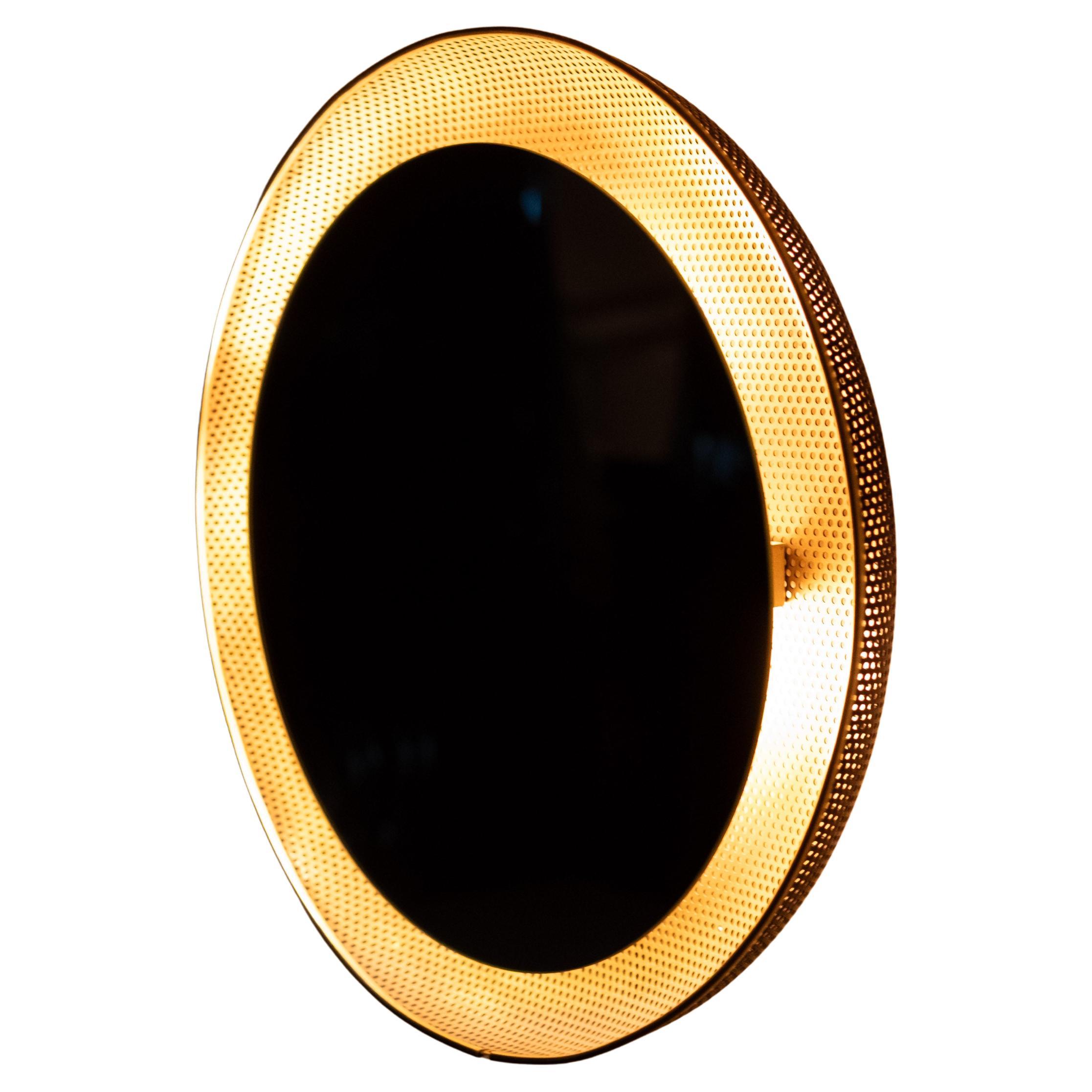 Mid-Century moderno back lid  Mirror by Mathieu Matégot for Artimeta, 1950s . in vendita