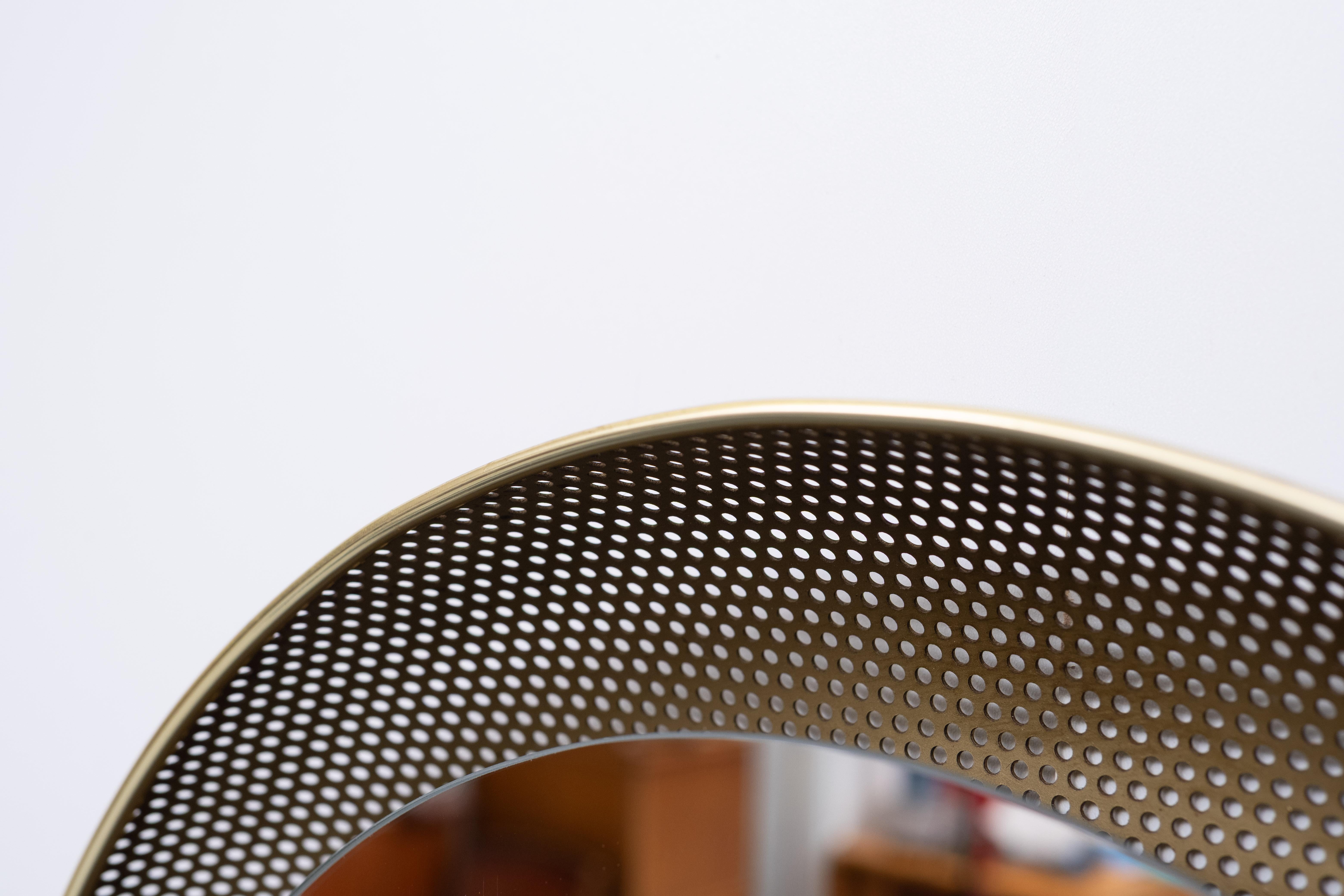 Metallo back lid  Mirror by Mathieu Matégot for Artimeta, 1950s . in vendita