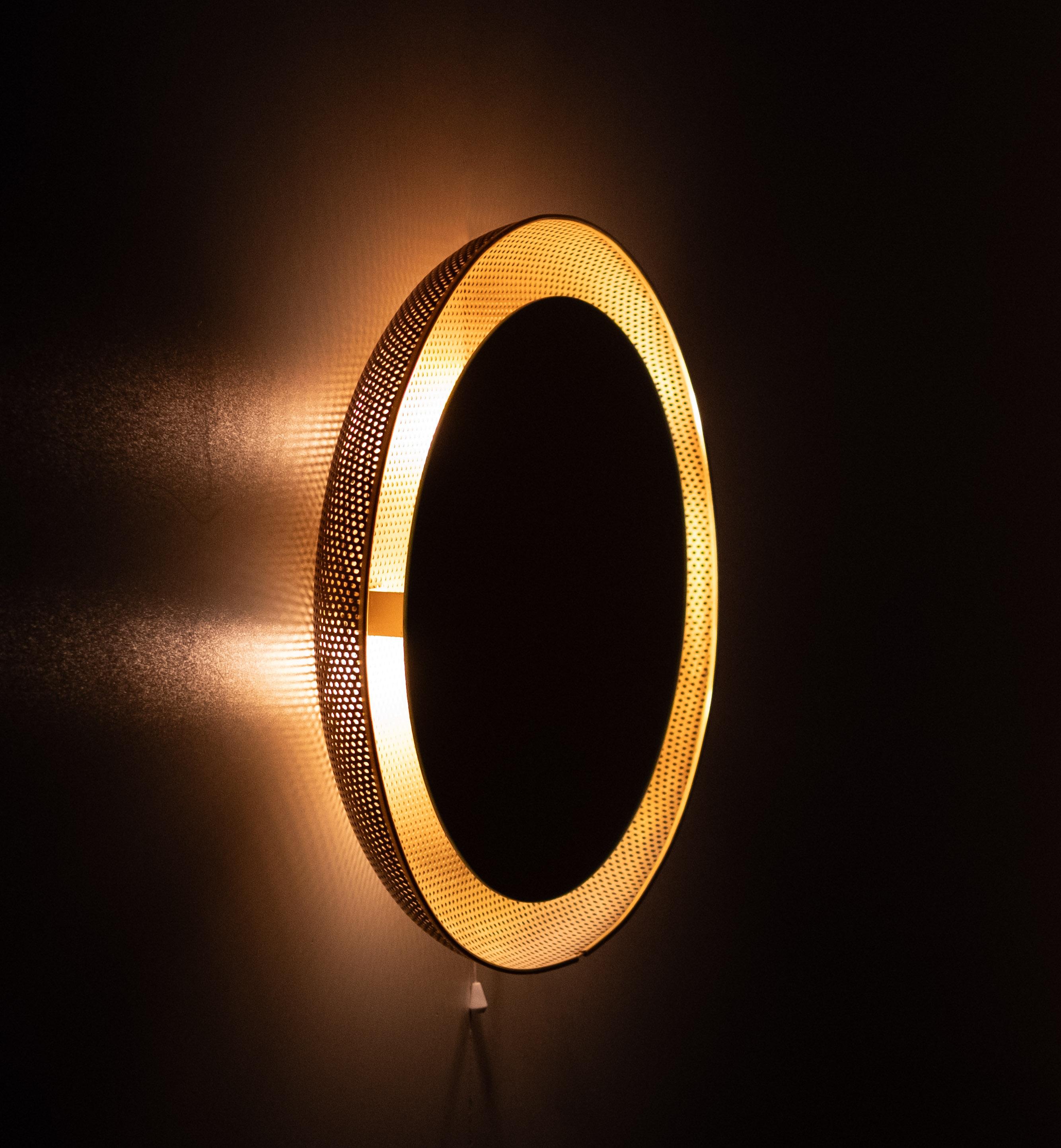 back lid  Mirror by Mathieu Matégot for Artimeta, 1950s . in vendita 2