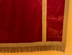 Back of Altar-Italy-19 ° Century-Red Silk Velvet