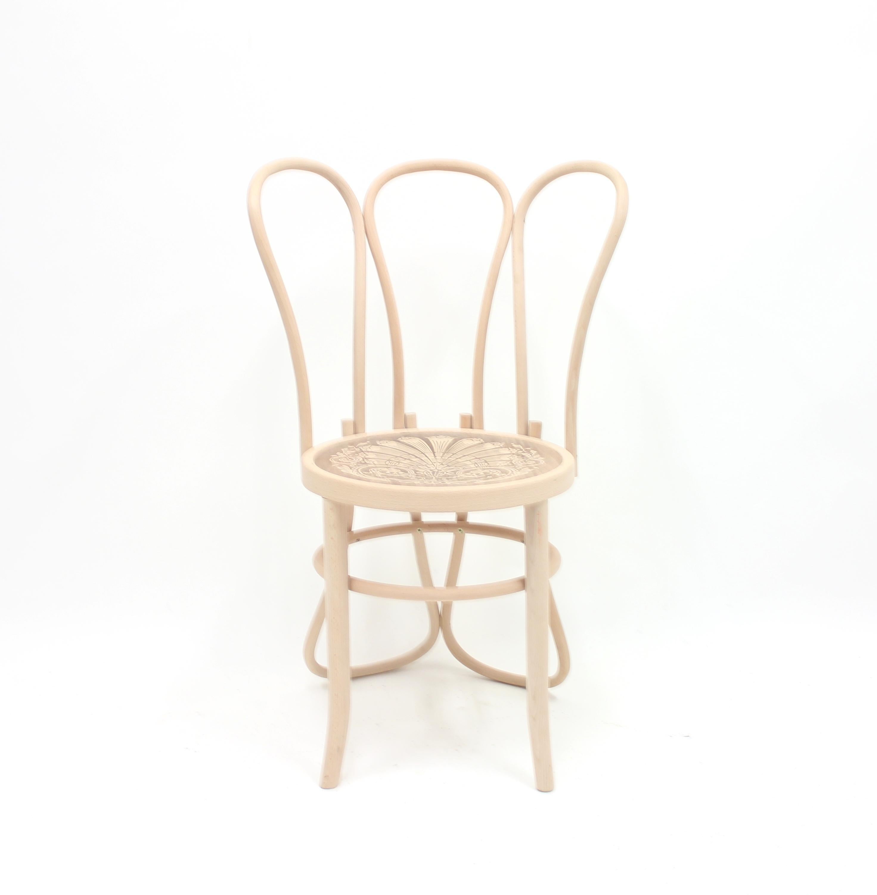 This chair, along with two other models, was commissioned by The Conran Shop in 2008 to the designer Martino Gamper for The London Design Festival and for the shops 