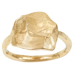 Back To Basics 2 Handgefertigter Ring aus 24k vergoldeter Bronze von Marion Fillancq
