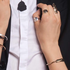 Back To Basics 5 Hand-Sculpted Bracelet in Gold-Plated Bronze by Marion Fillancq