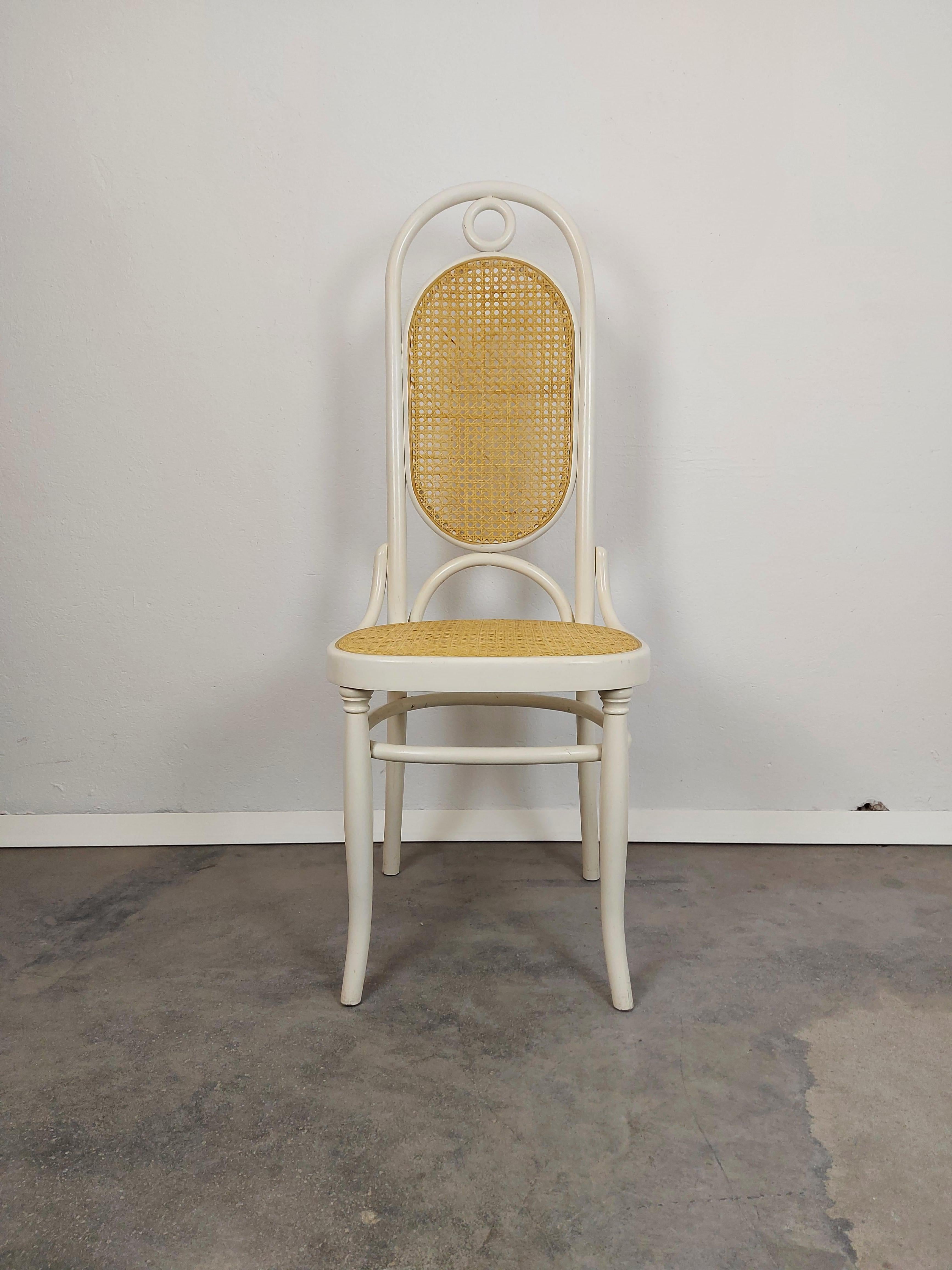 Mid-Century Modern Dining Chair, Thonet No. 17, High Back, 1 of 5