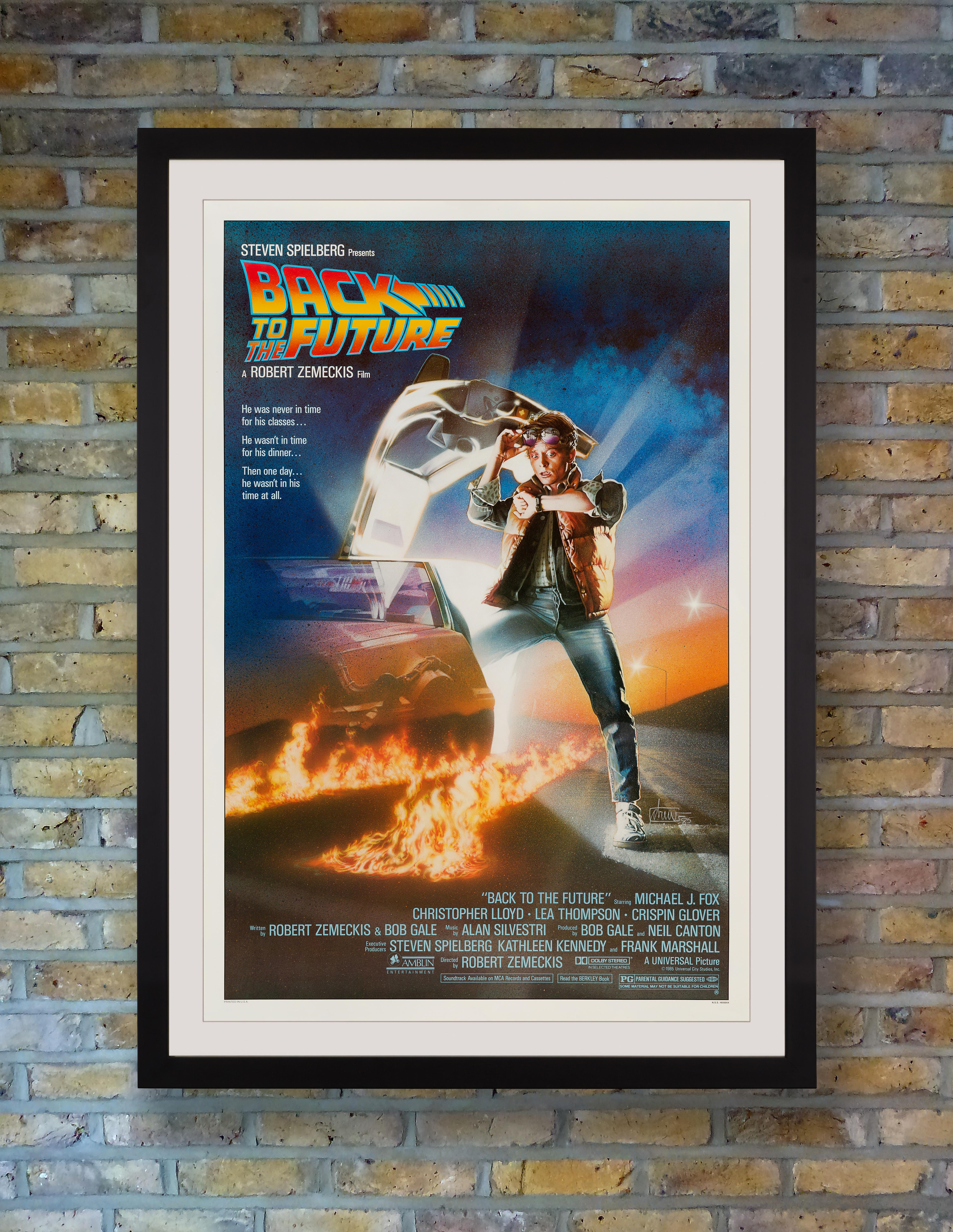 A beloved American blockbuster, Robert Zemeckis' 1985 sci-fi adventure 'Back to the Future' starred Michael J. Fox as teenager Marty McFly, blasted back to 1955 in the plutonium-powered DeLorean time machine created by eccentric scientist Doc Brown.