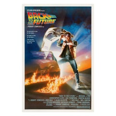 „Back to the Future“ Original US-Filmplakat mit einem Blatt von Drew Struzan, 1985