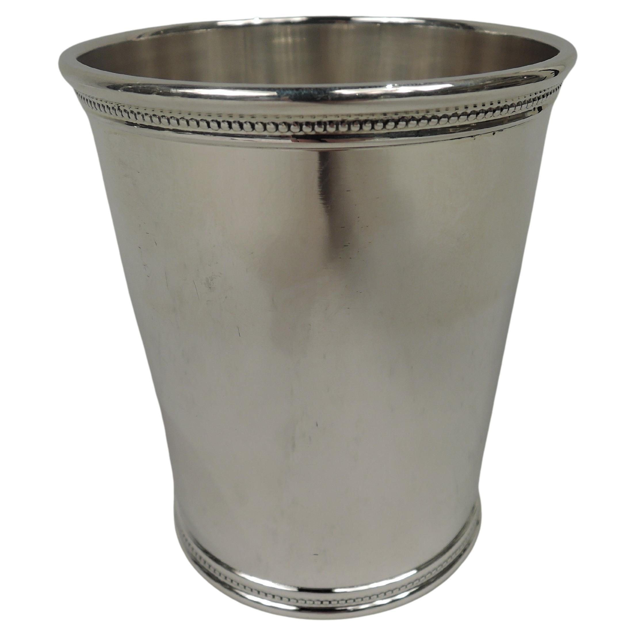 Scearce Reagan Booming Eighties Sterling Silver Mint Julep Cup For Sale