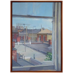 "Back Window" Oil on Birch, 1989