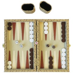 Vintage Backgammon Game Set Travel Size