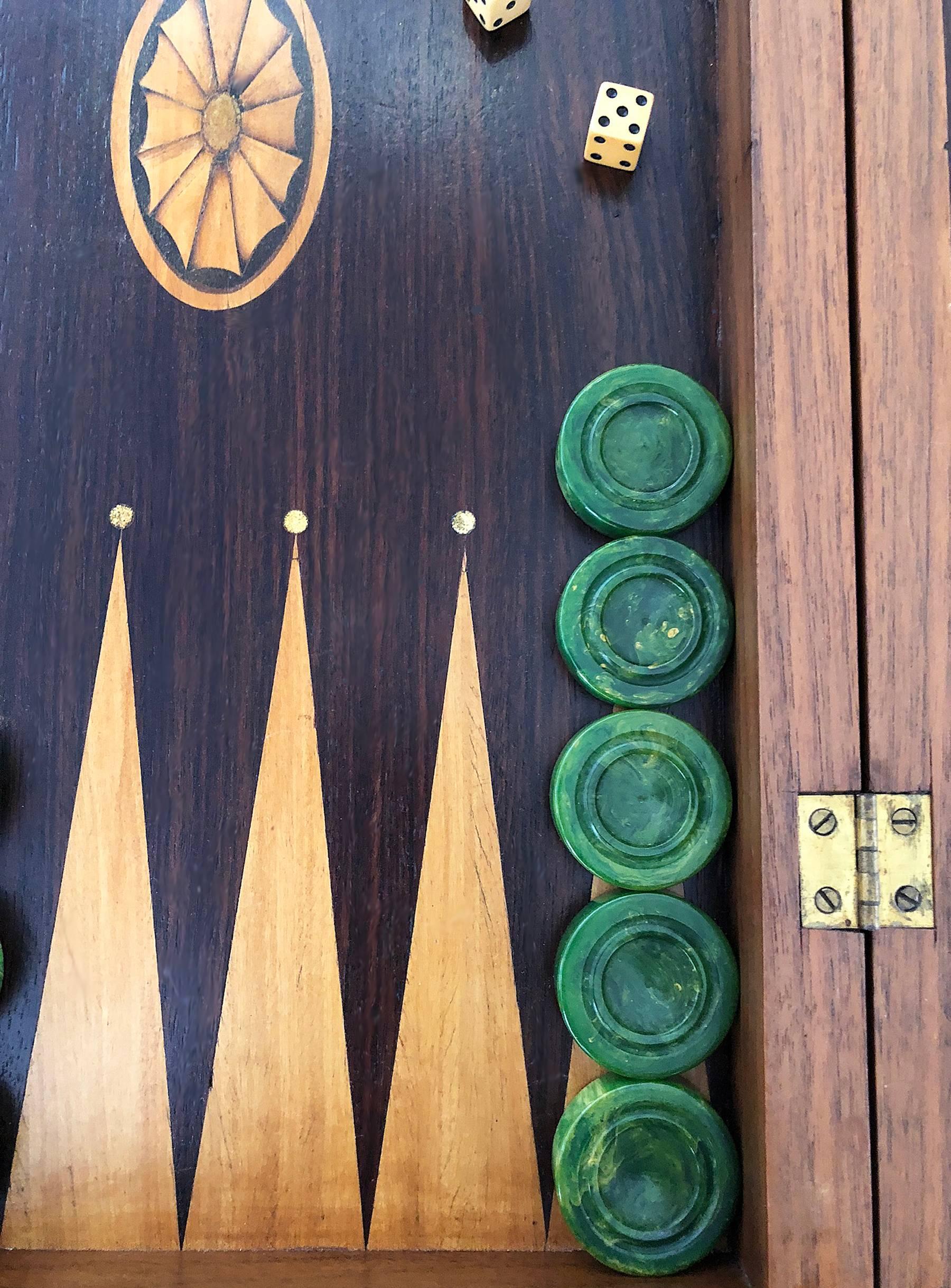 Mid-Century Modern Backgammon Set