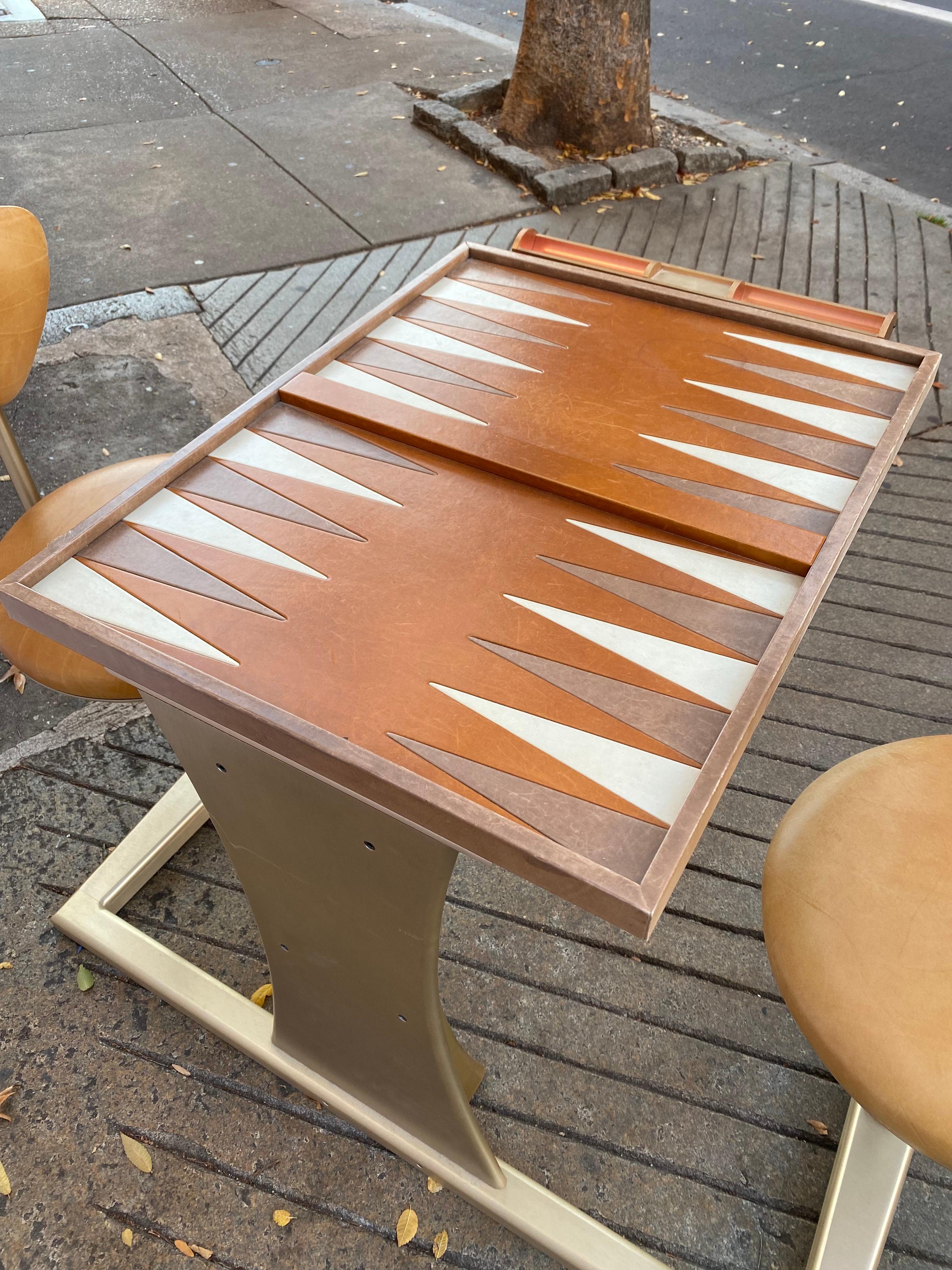 Backgammon Table and Chairs 1