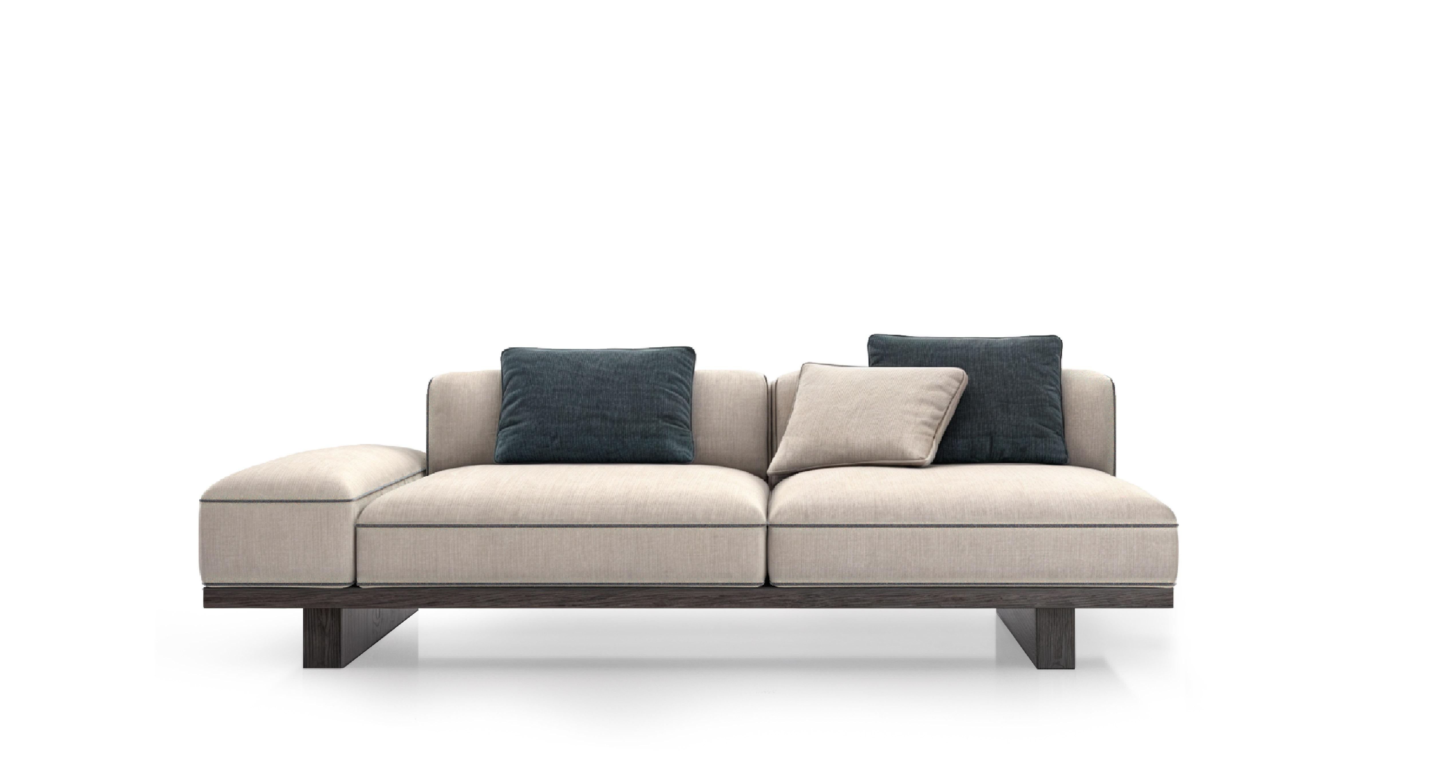 Minimalist Background - A minimal sofa and a geometry given by the seams For Sale