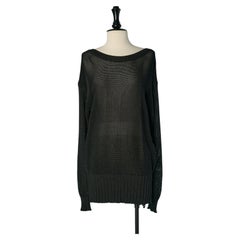 Backless black see-through sweater ALEXANDRE VAUTHIER