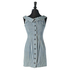 Vestido sin espalda de algodón con estampado vichy Chantal Thomass (Suite)