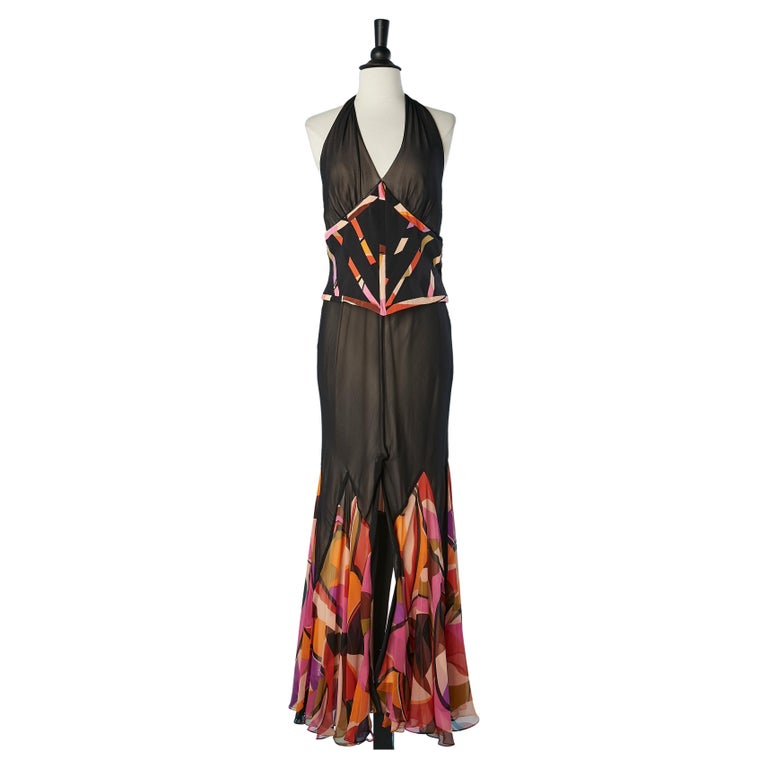 backless flared dress Cute A-line Black Chiffon Backless Short Prom Dress Homecoming Dress US14 / As Picture
