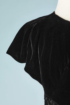 Backless evening dress in velvet and dévoré paisley velvet Roberto Cavalli