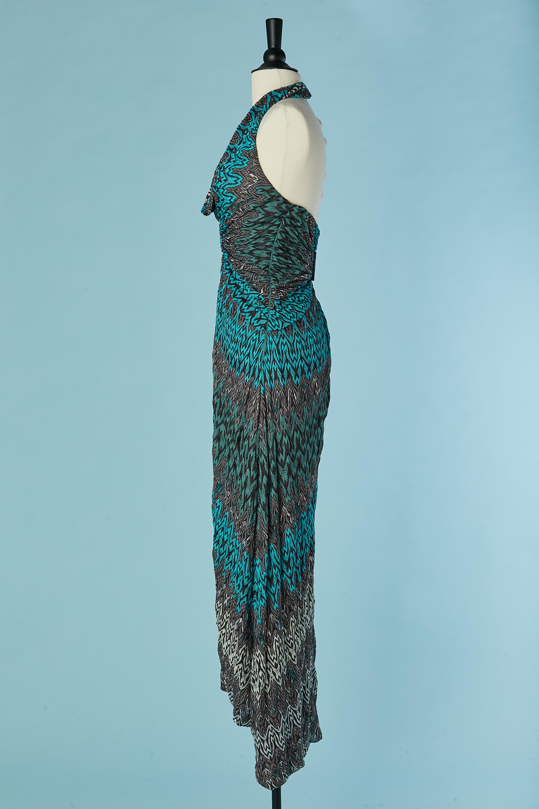Abito lungo in maglia jacquard senza schienale Missoni In condizioni ottime in vendita a Saint-Ouen-Sur-Seine, FR