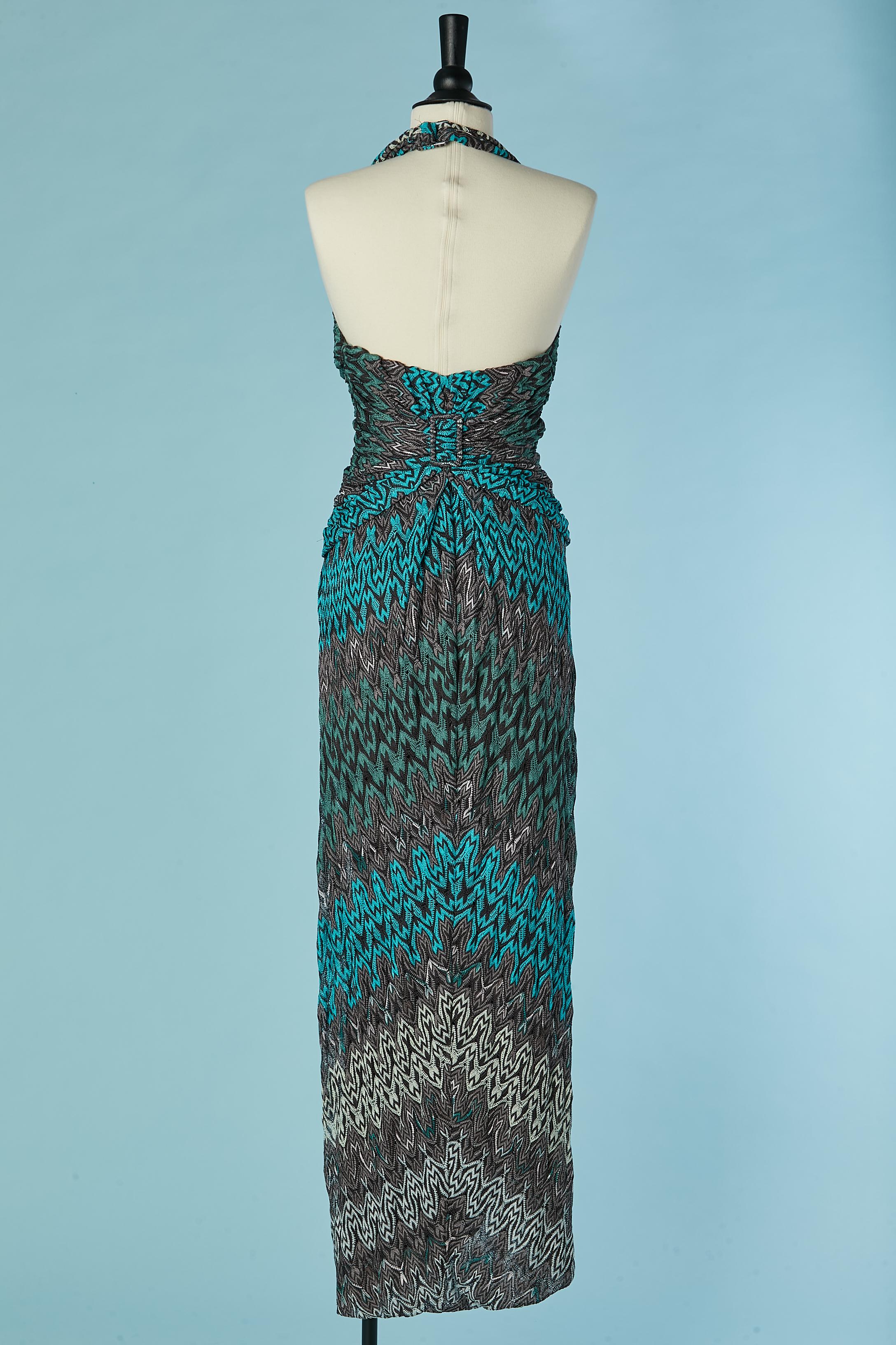Donna Abito lungo in maglia jacquard senza schienale Missoni in vendita
