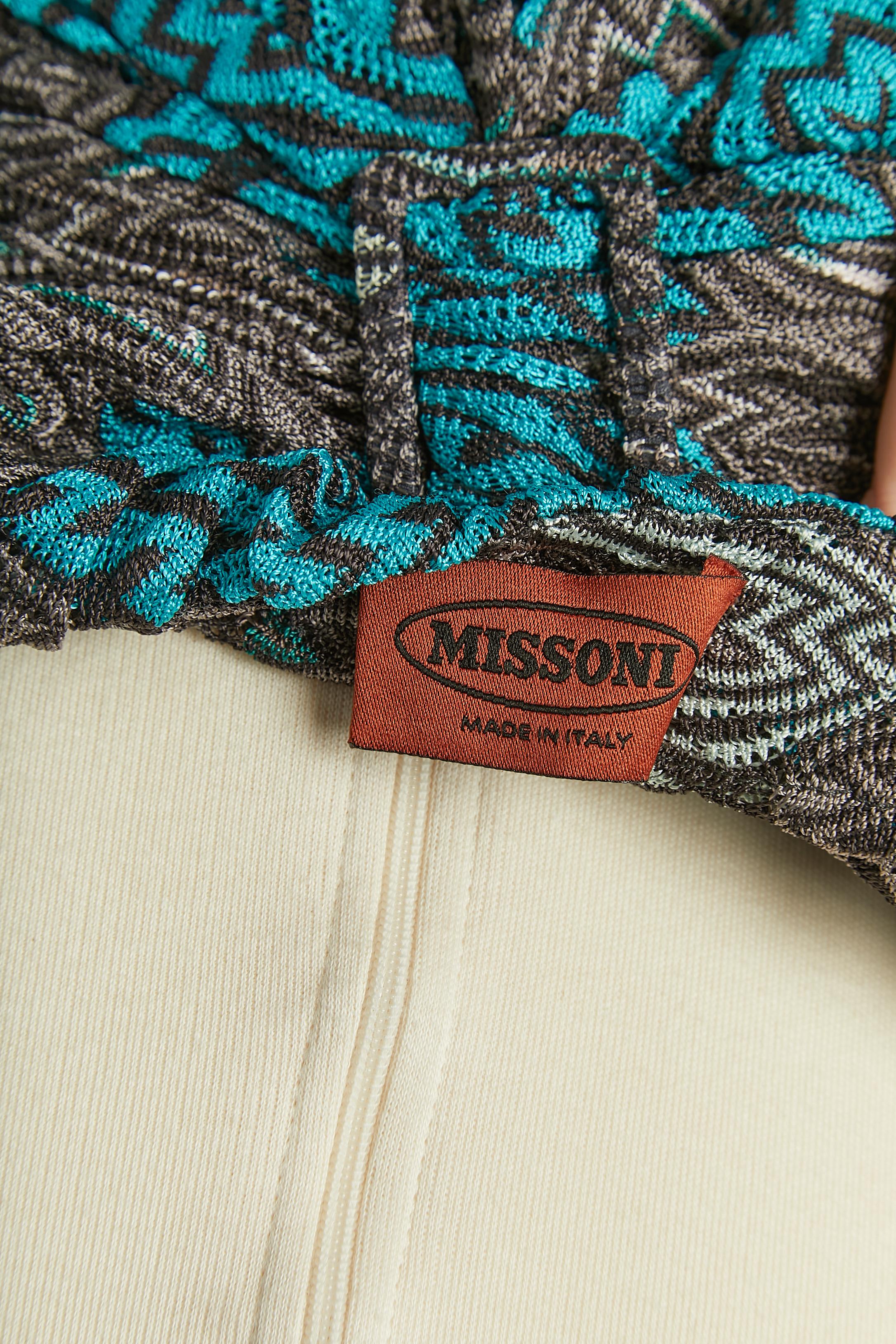 Abito lungo in maglia jacquard senza schienale Missoni in vendita 1