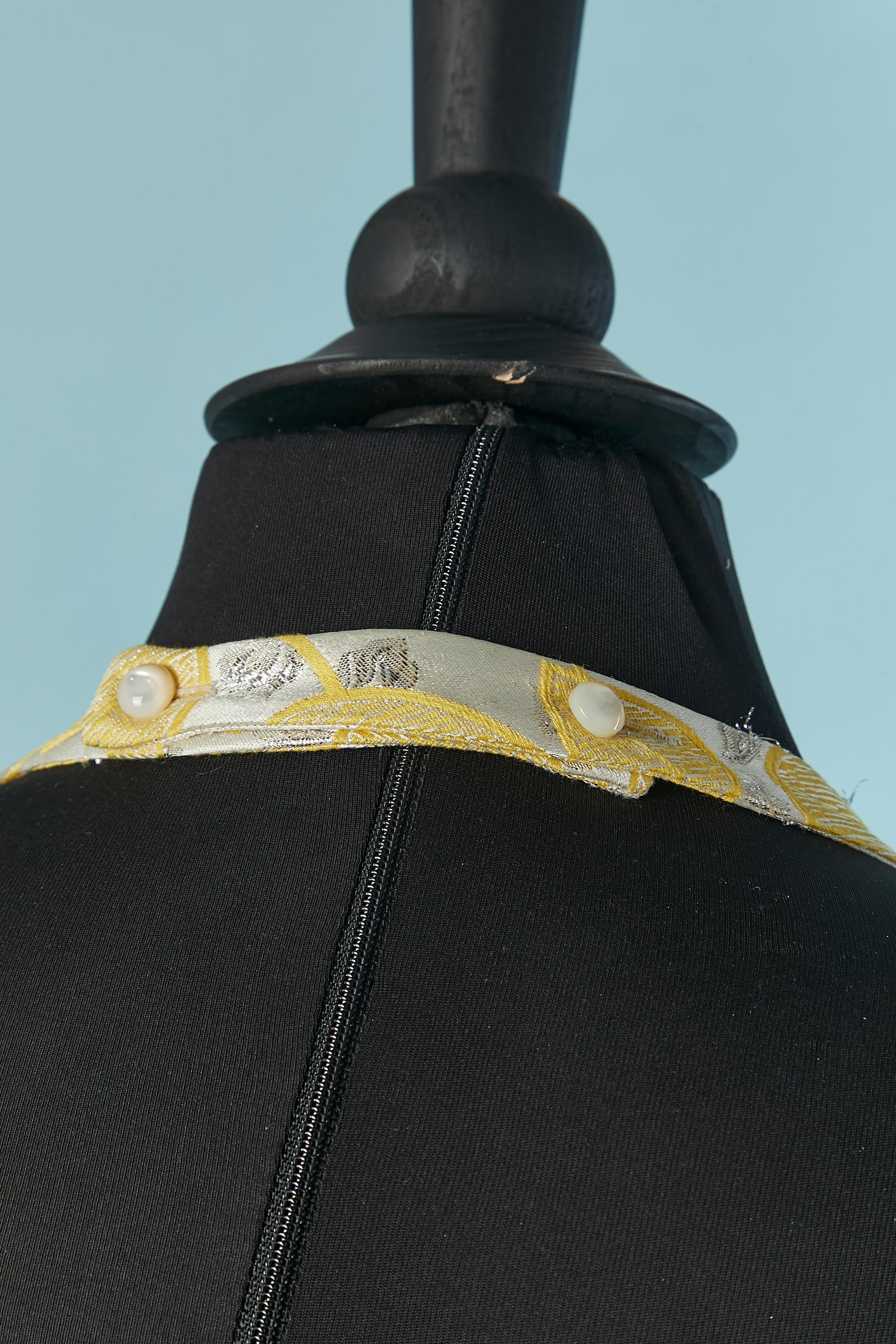 Backless silver and yellow cocktail dress MOSCHINO CHEAP &CHIC For Sale 2