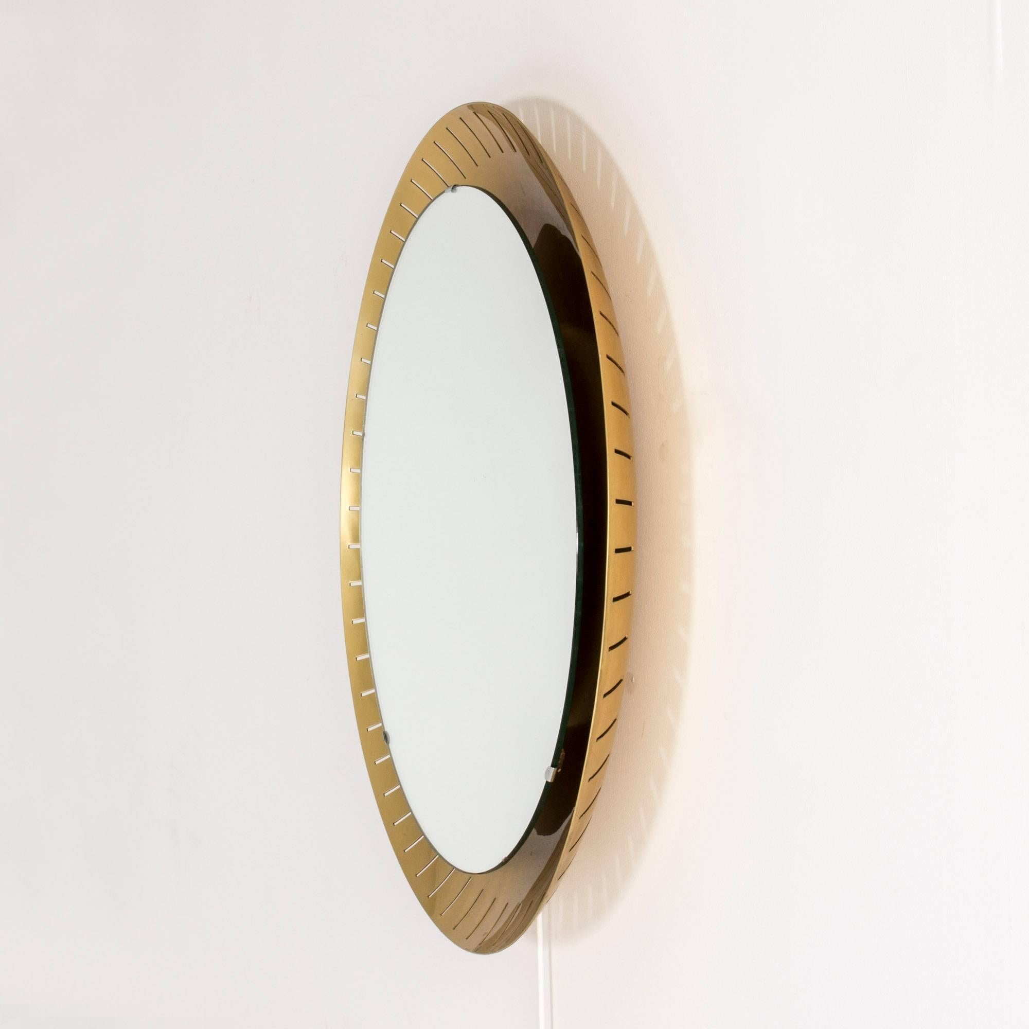 Mid-Century Modern Backlit Wall Mirror from Stilnovo