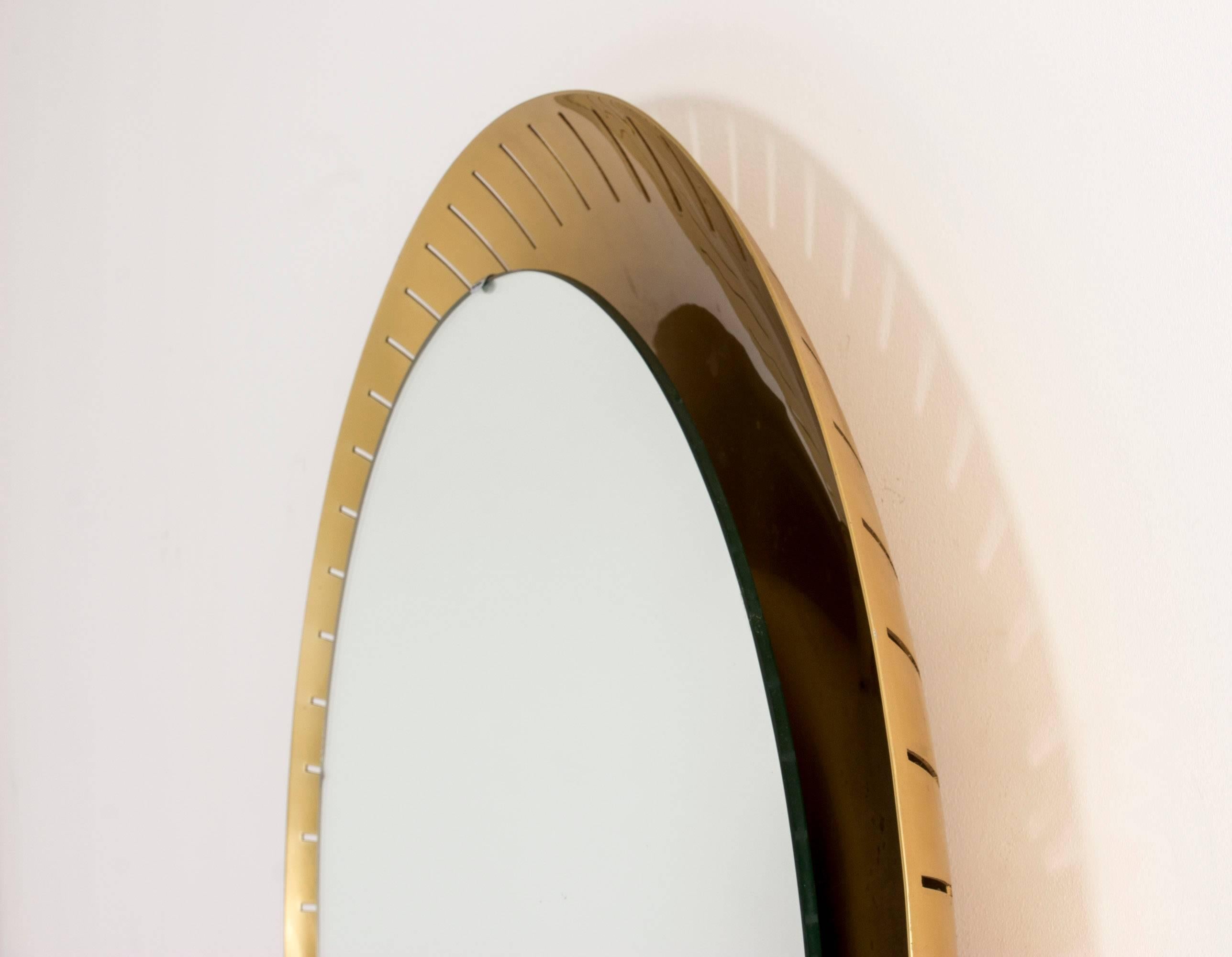 Mid-20th Century Backlit Wall Mirror from Stilnovo