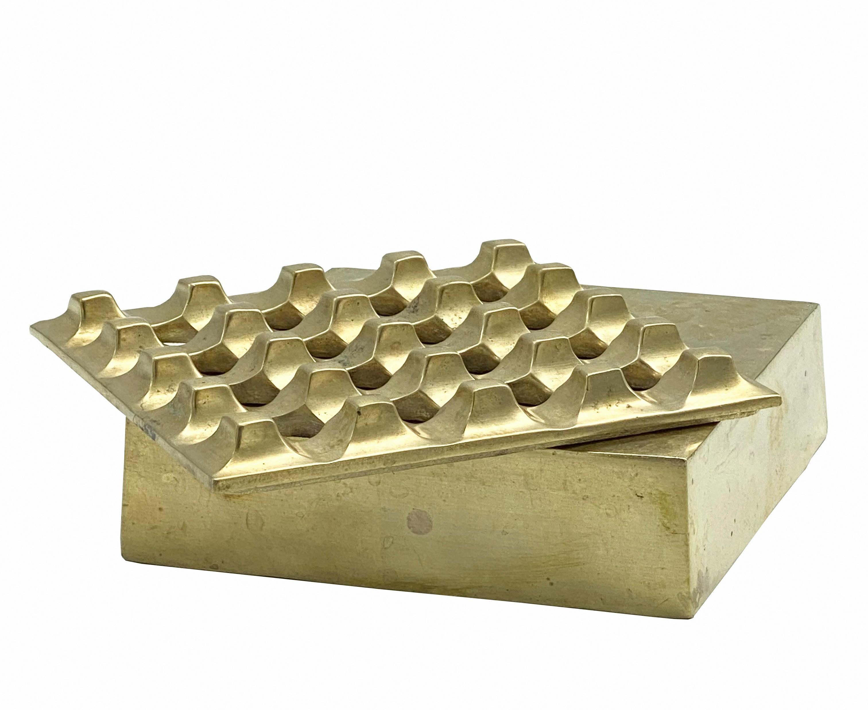 Italian Bäckström & Ljungberg for Diverse Ting Ultima 15 Brass Ashtray, Sweden, 1960's