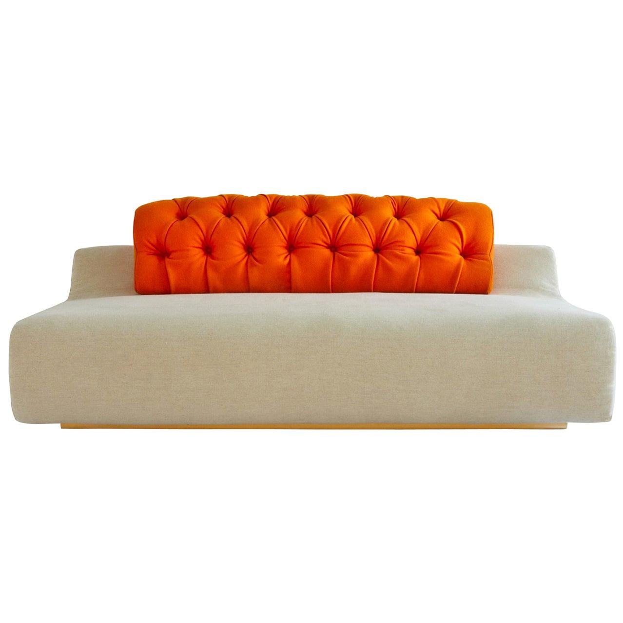 Baco Ivory Sofa by Sara Ferrari