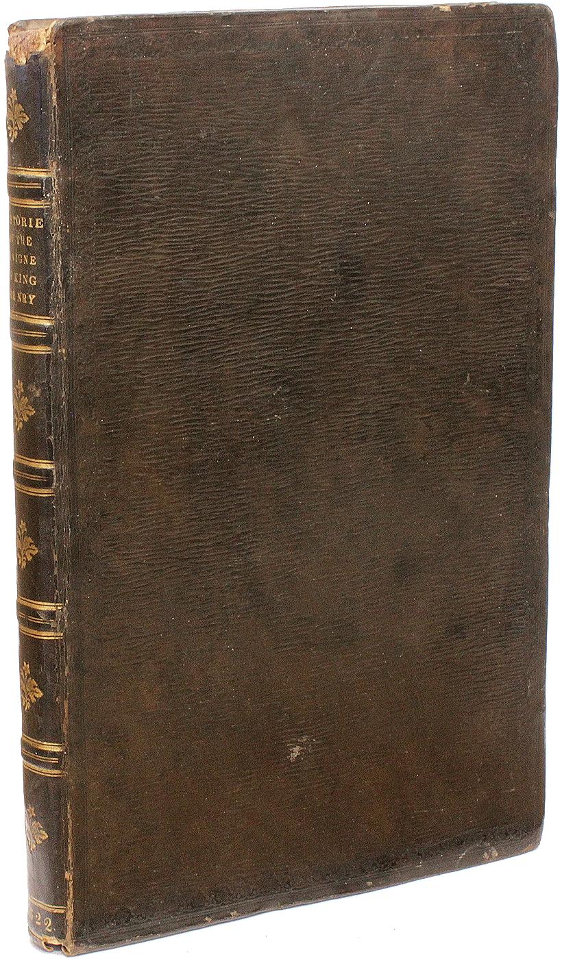 AUTHOR: BACON, Francis. 

TITLE: The Historie of the Raigne of King Henry the Seventh. Written by the Right Honourable, Francis, Lord Verulam, Viscount St. Alban.

PUBLISHER: London: by W. Stansby, for Matthew Lownes, and William Barret,