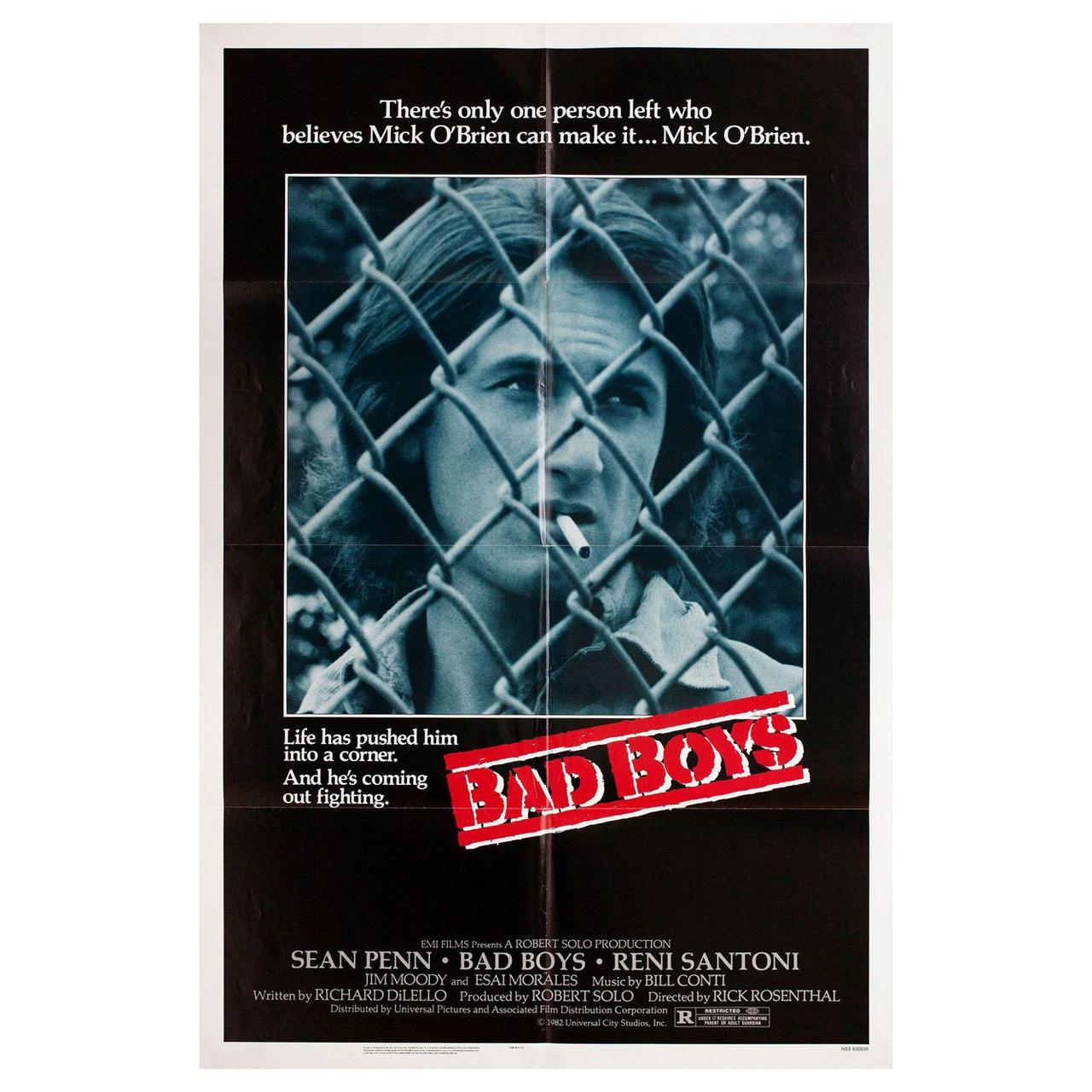 "Bad Boys:: affiche de film américaine en une feuille:: 1983
