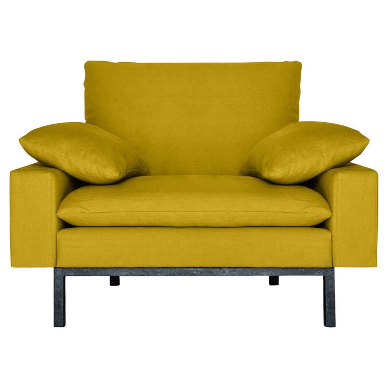 Bad Ecological Yellow Armchair by Vanessa Tambelli For Sale at 1stDibs