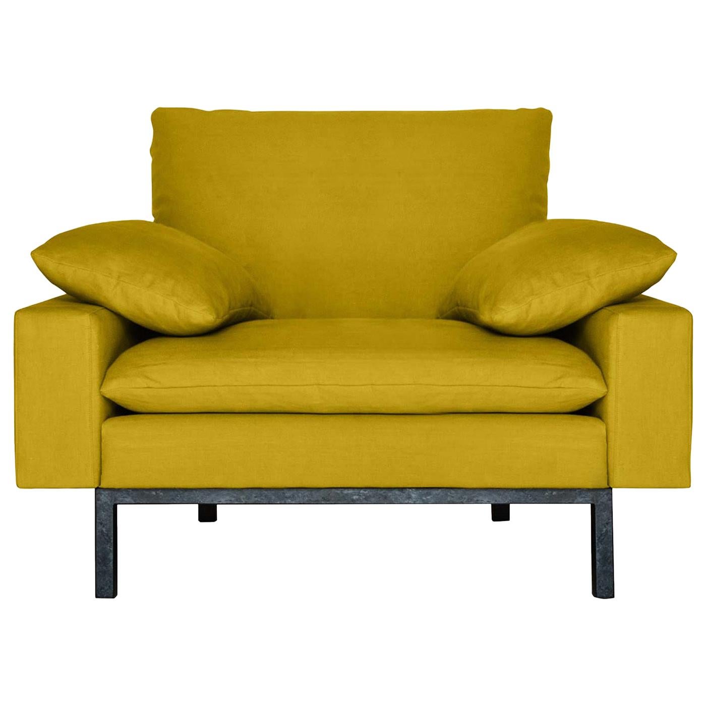 Rex Yellow Armchair For Sale at 1stDibs