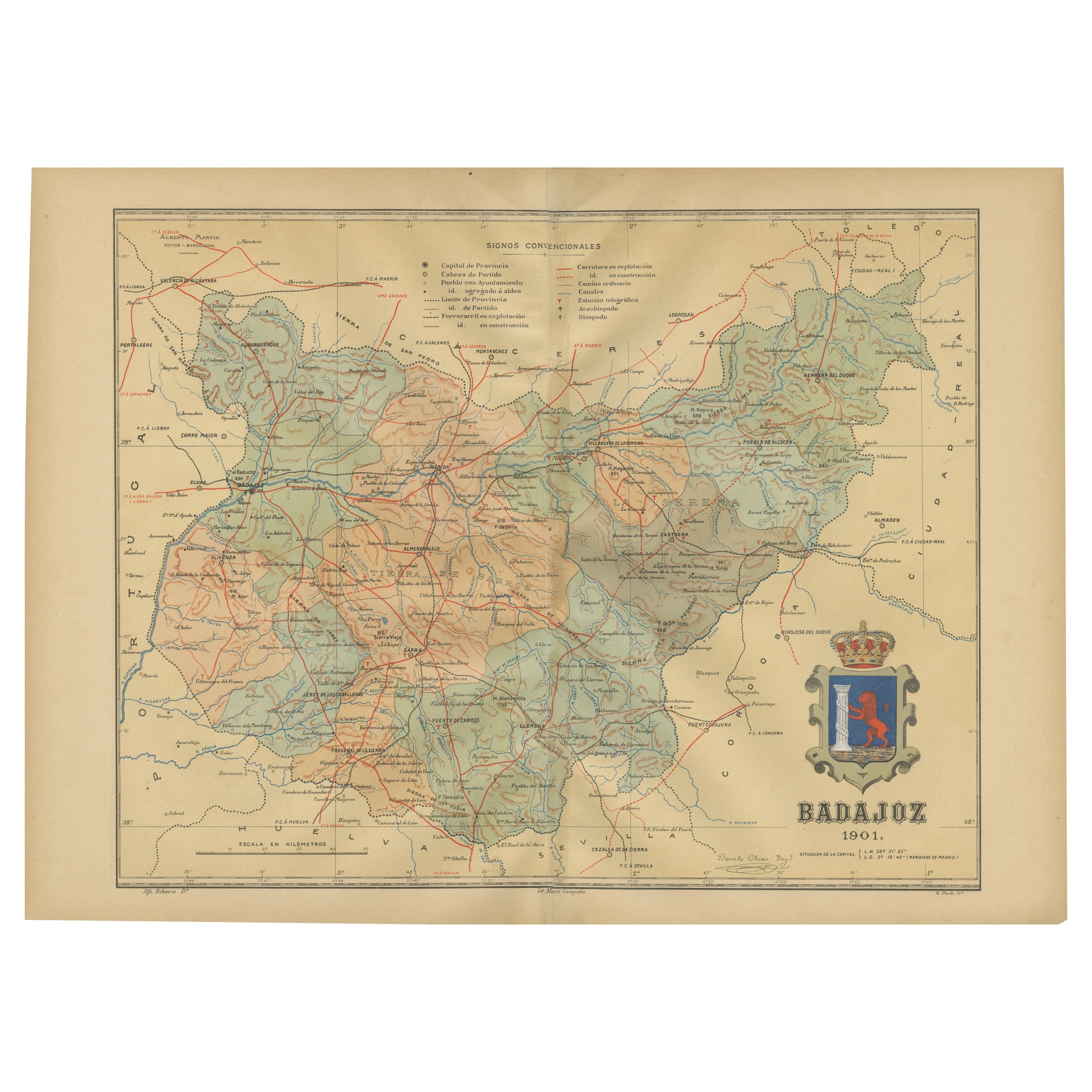 Badajoz 1901: Un Registro Cartográfico de la Mayor Provincia Extremeña de España