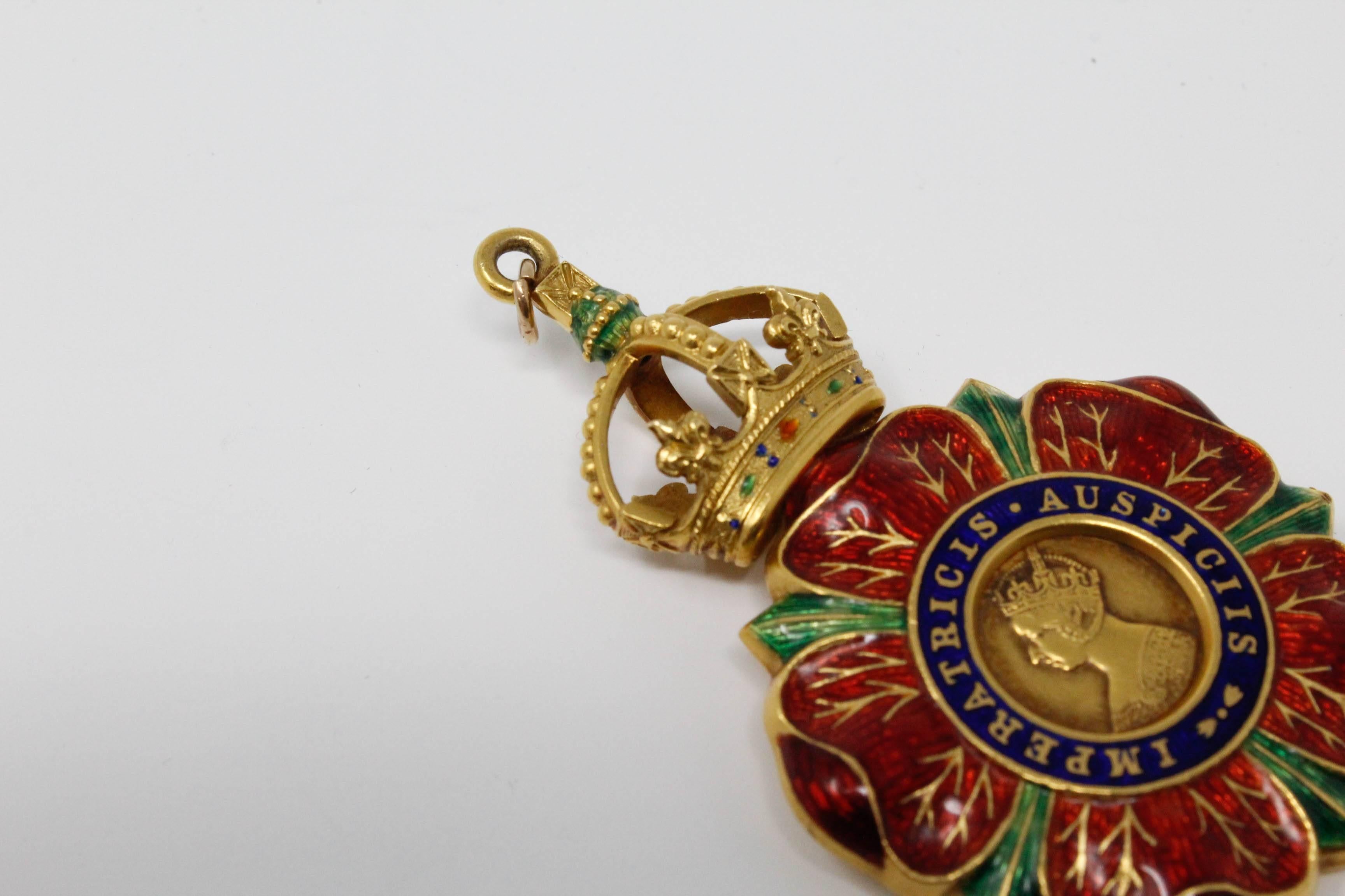 Women's or Men's Badge of the Most Eminent Order of the Indian Empire For Sale