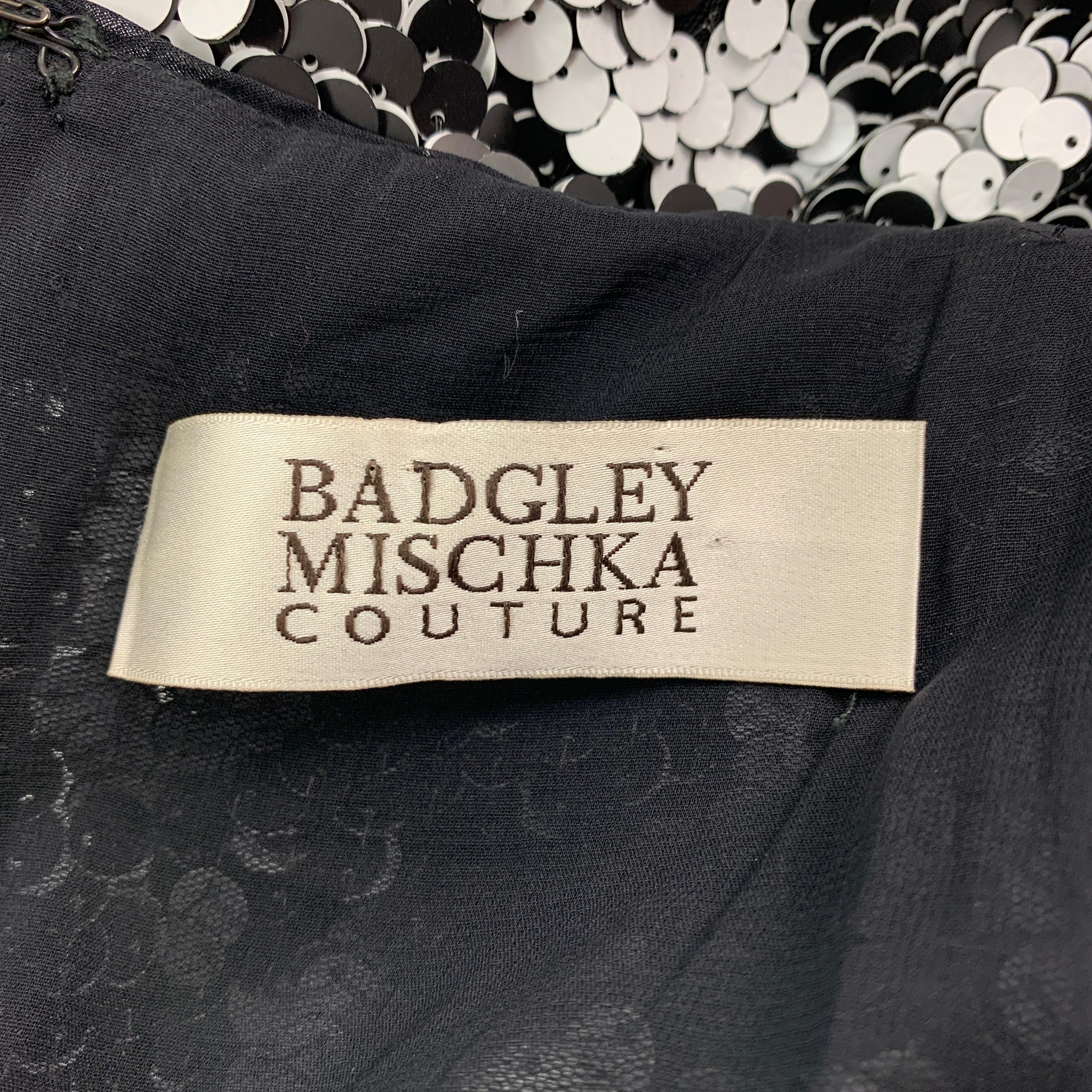 badgley mischka white bow dress