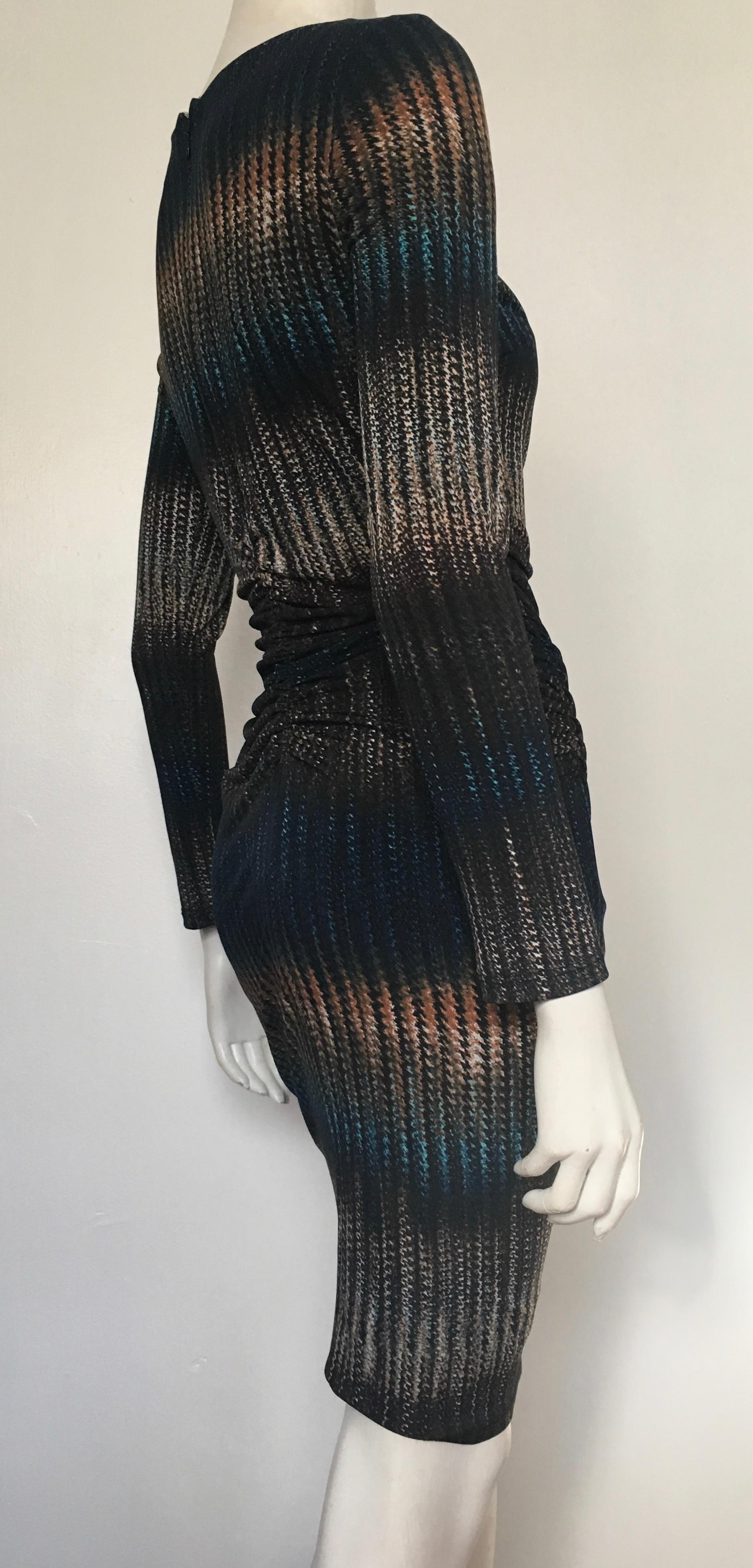 Women's or Men's Badgley Mischka Sheath Ruched Dress Size 6.  Made in Canada. 