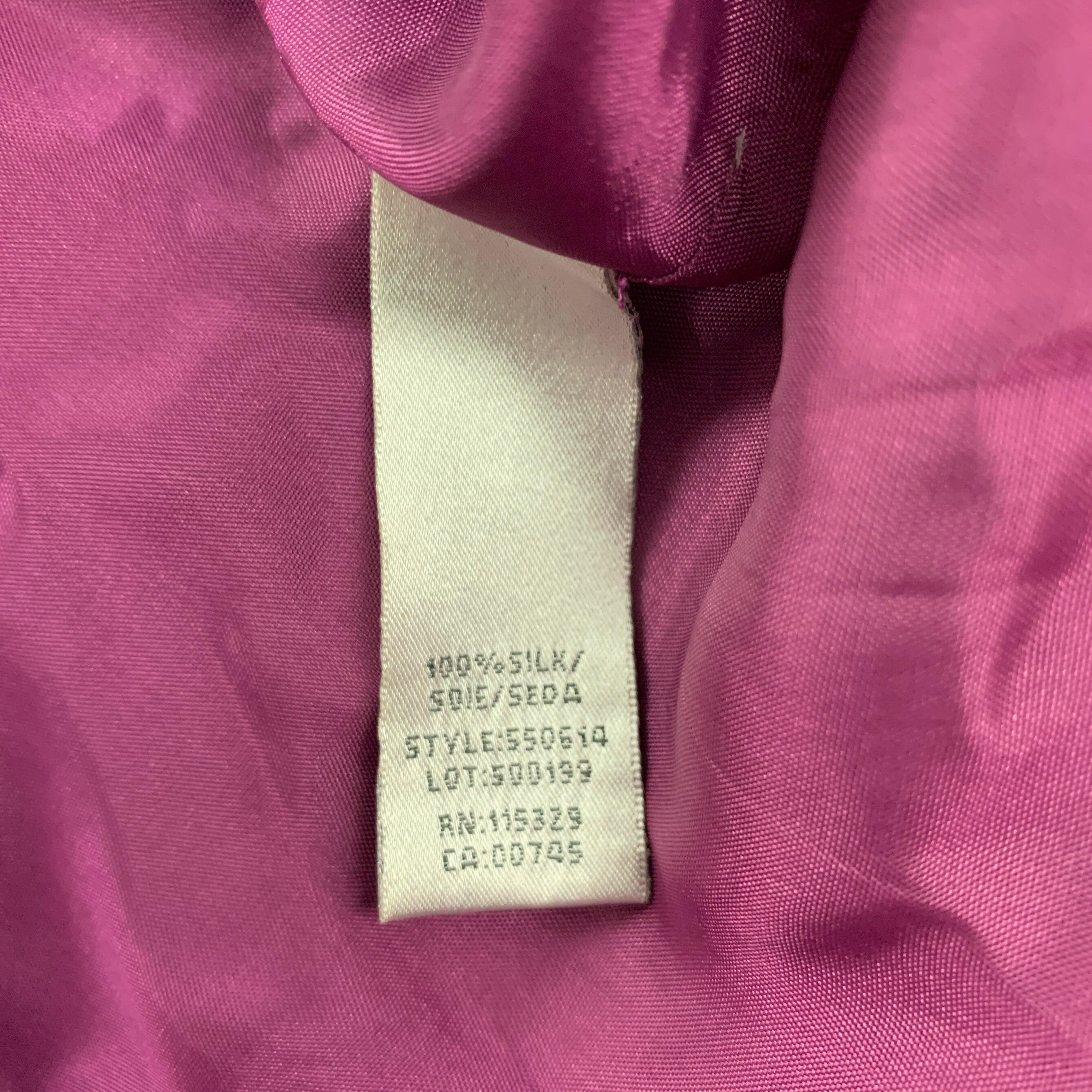 Women's BADGLEY MISCHKA Size 0 Purple Silk Sequined Strapless Dress For Sale