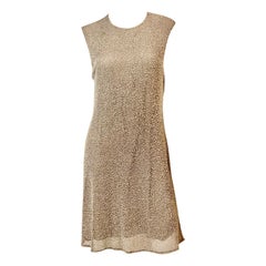 Badgley Mischka Vermicelli - Robe en tulle gris perlé sur soie,