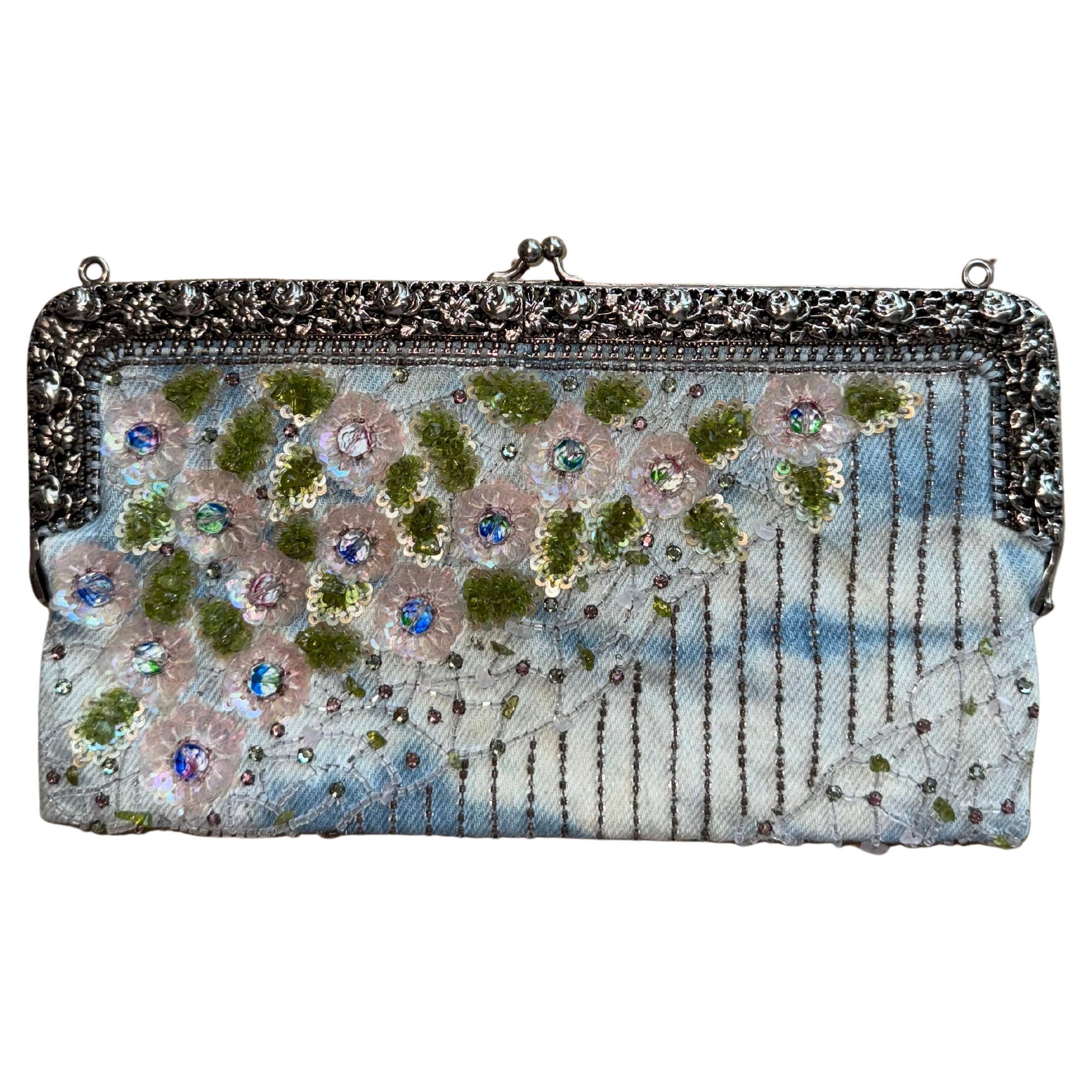 BADGLEY MISCHKA Vintage 2000 Embellished Clutch Bag For Sale