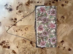 BADGLEY MISCHKA Vintage Heavy Embellished Floral Clutch Bag