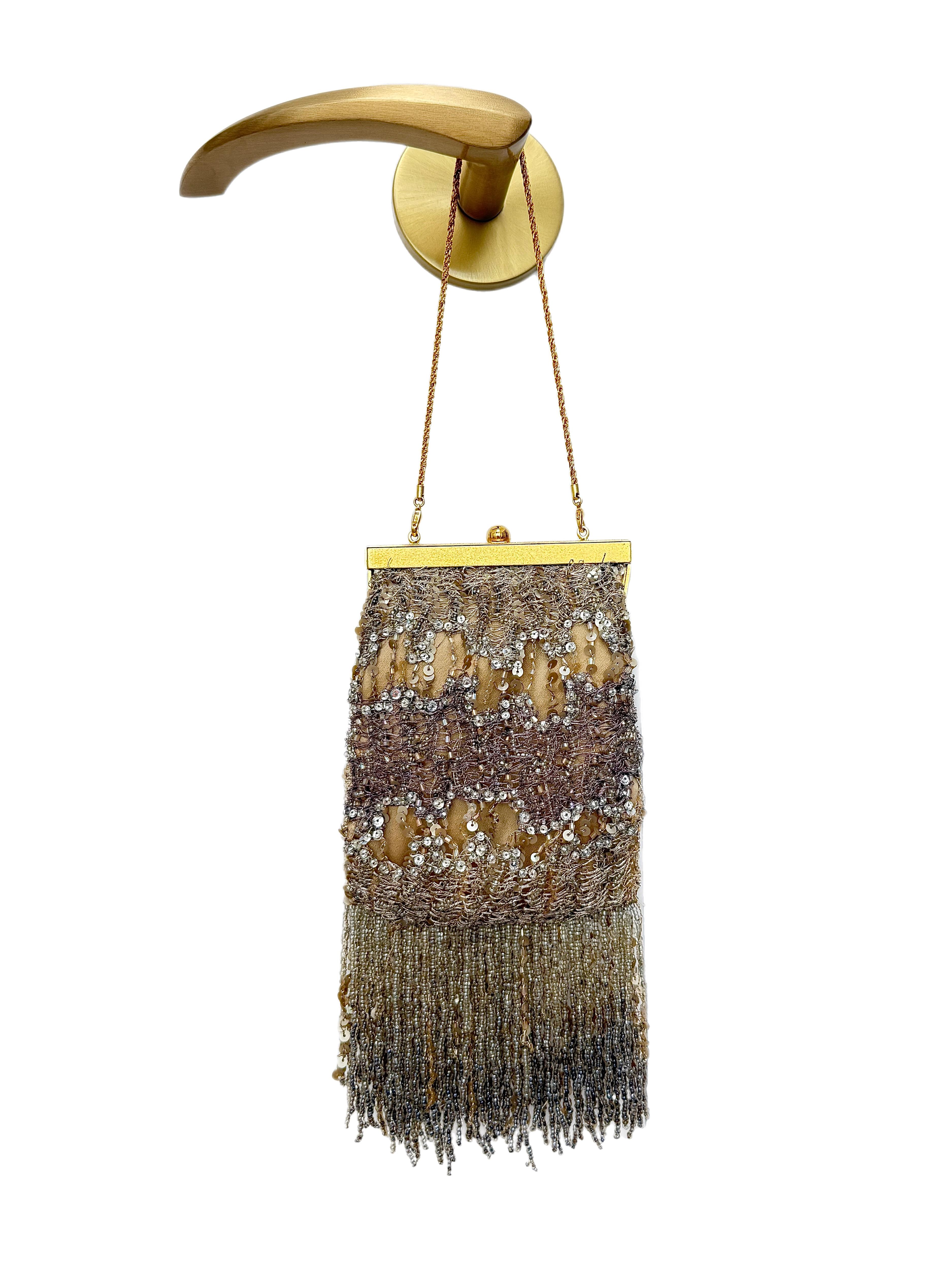 BADGLEY MISCHKA Vintage Mini Embellished Evening Bag Minaudiere Pour femmes en vente