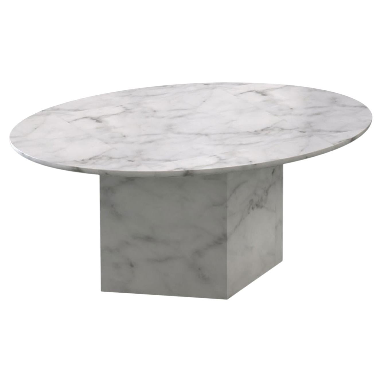 Table basse en carrare blanche Badisco en vente