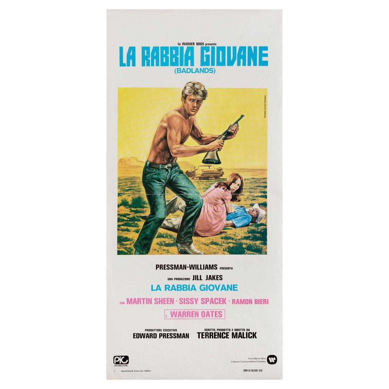 Affiche italienne du film Locandina, Badlands, 1976