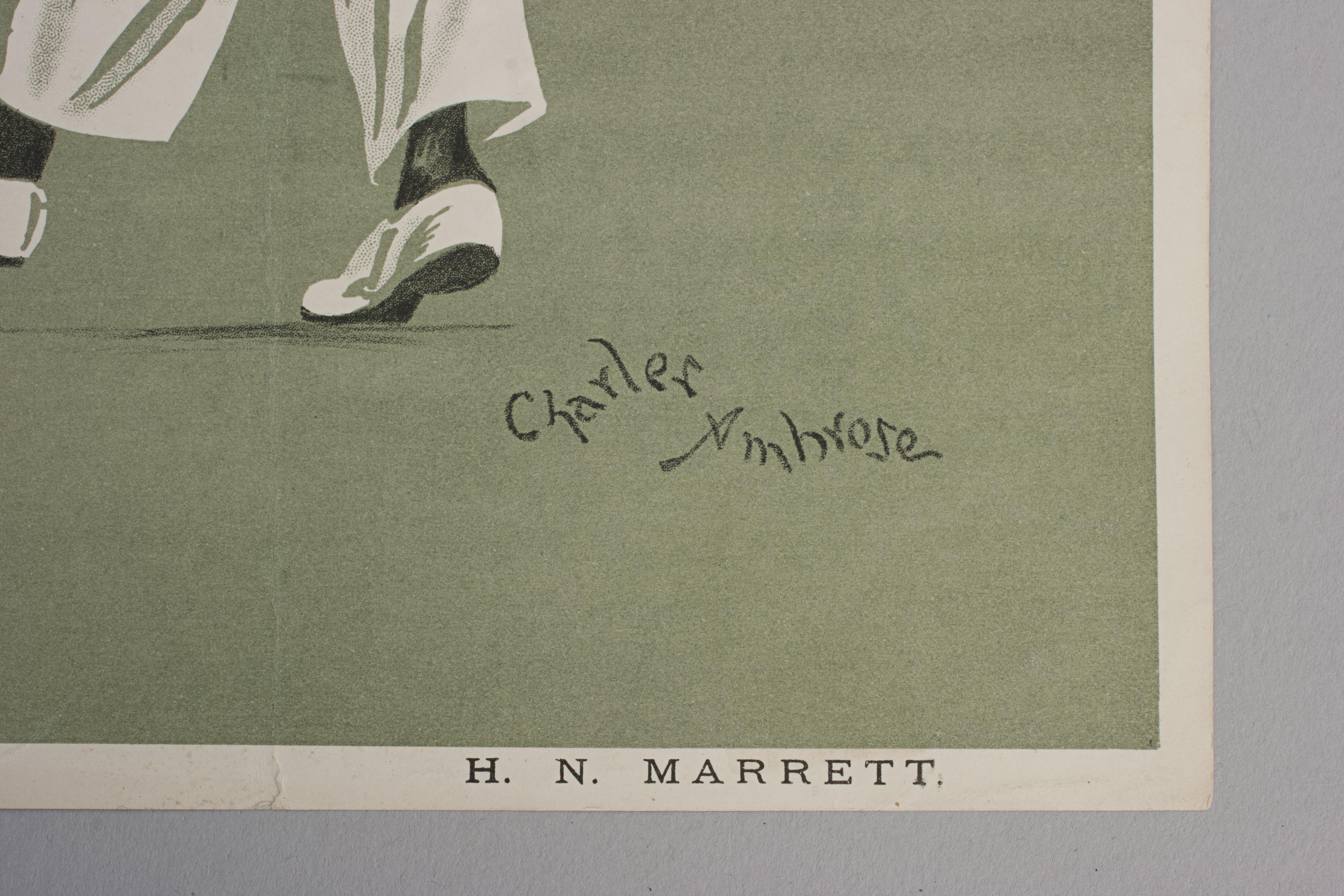 Badminton-Druck von Charles Ambrose, H.N. Marrett im Zustand „Gut“ im Angebot in Oxfordshire, GB