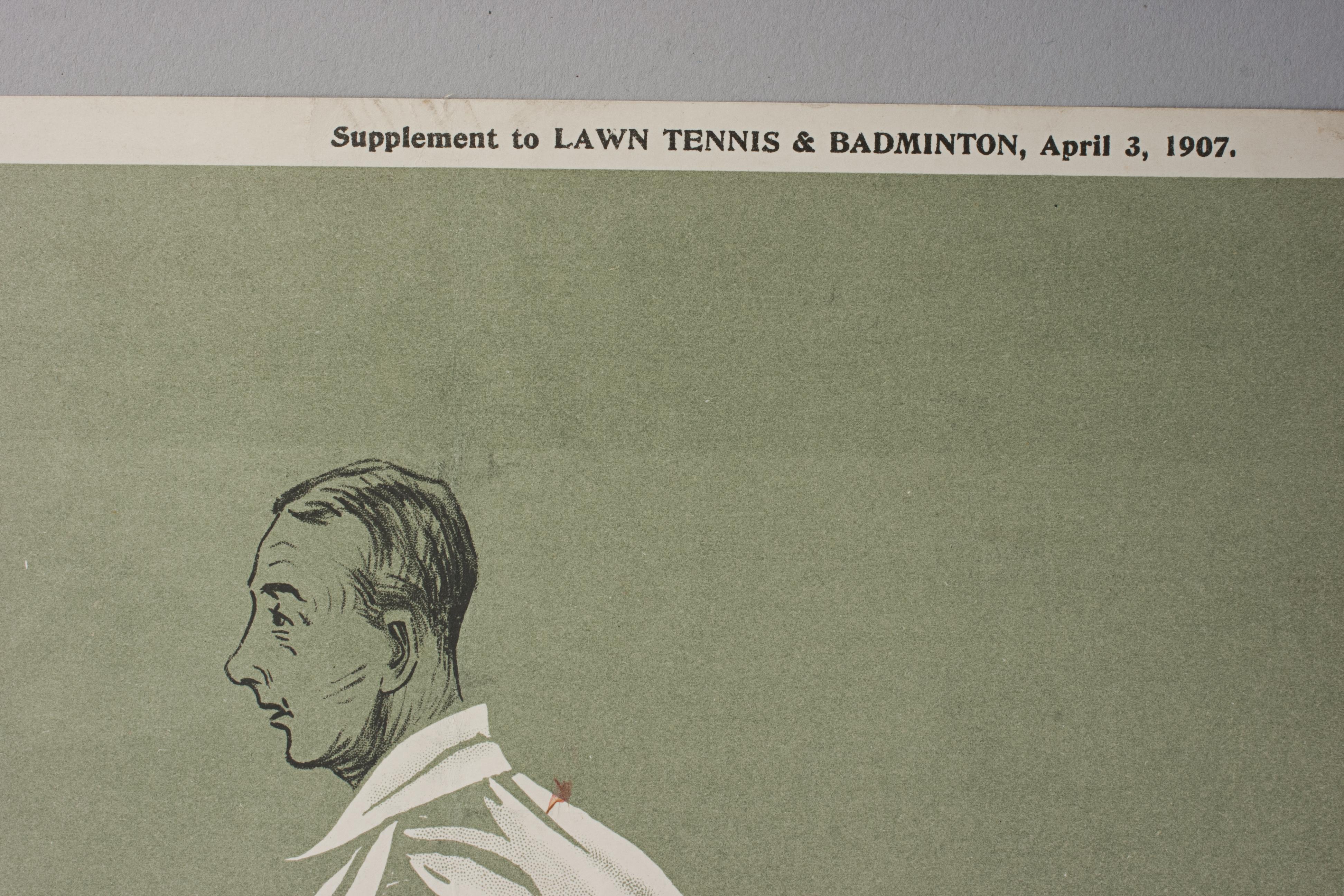 20th Century Badminton Print by Charles Ambrose, H.N. Marrett For Sale