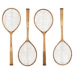 Badminton Rackets, Set of Four Unnamed