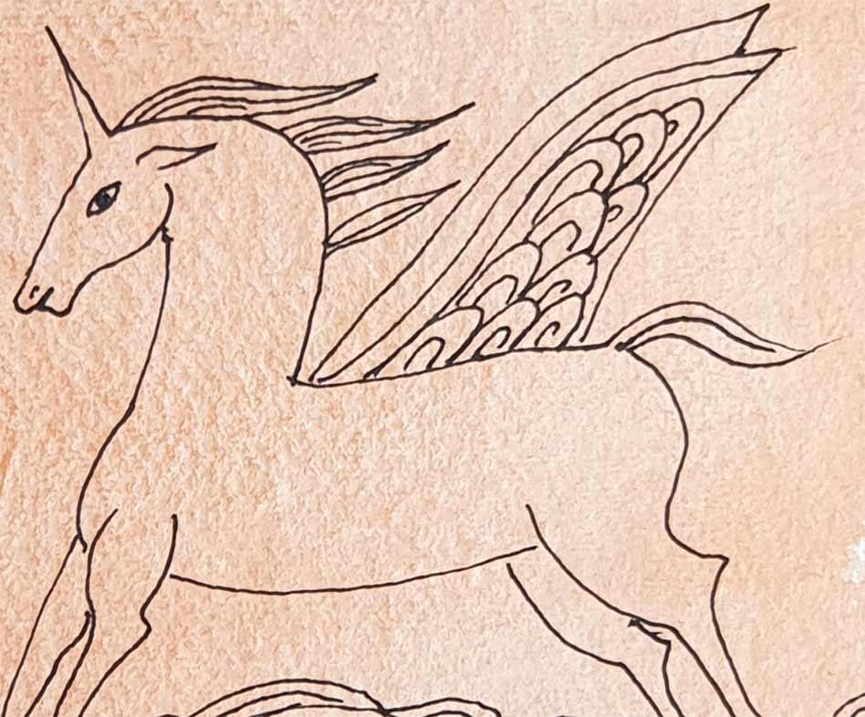 unicorn horse drawing