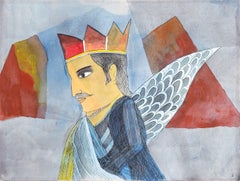 Untitled, Mixed Media on Paper by Modern Indian Artist "In Stock"